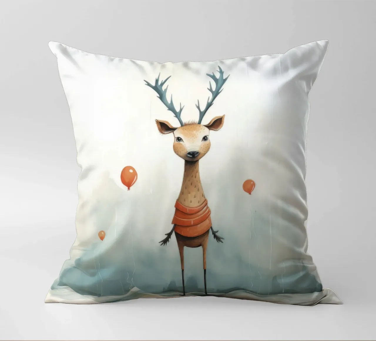 Cervo minimo 2 cuscino da Minimal Animal Art