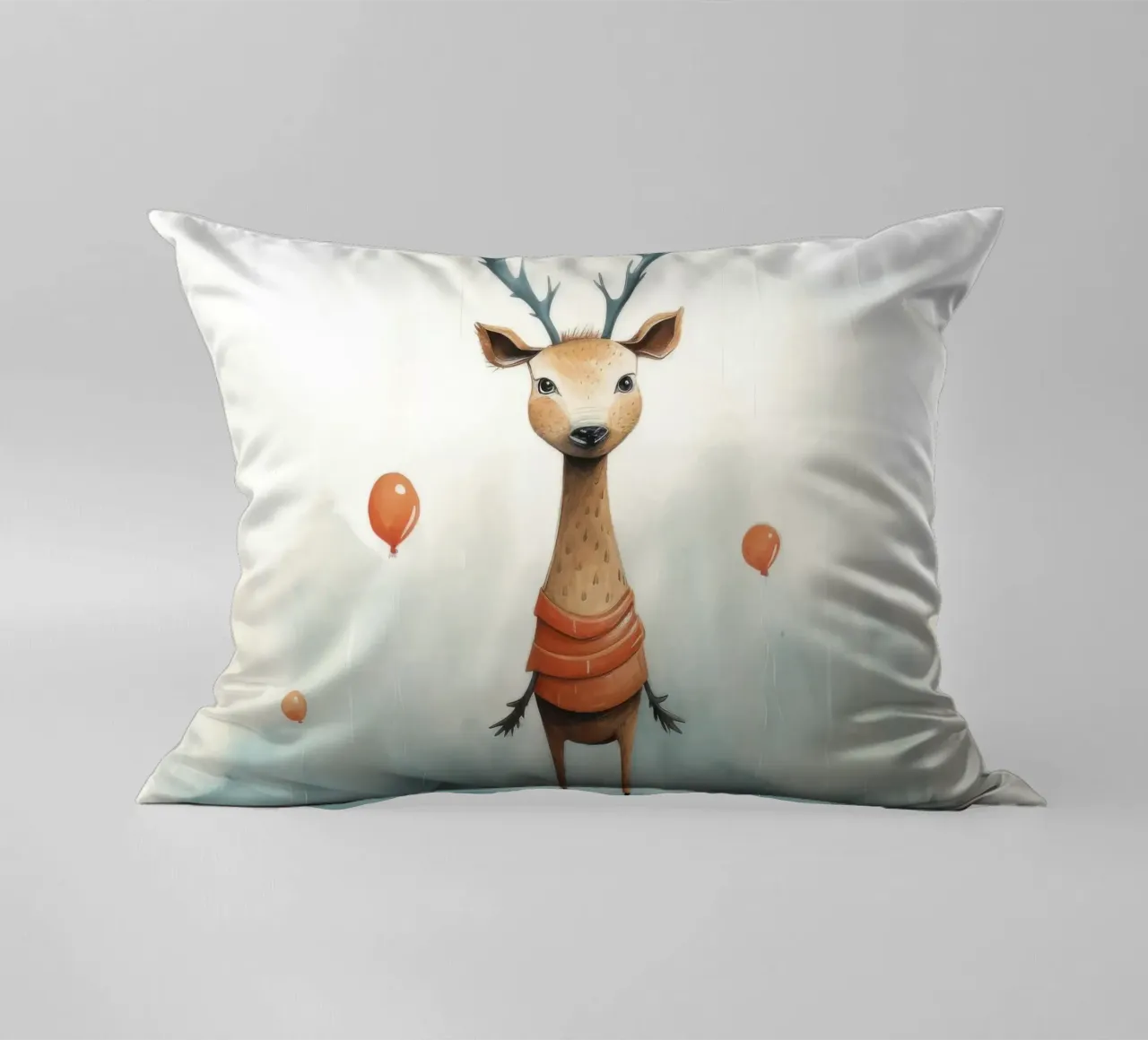 Cervo minimo 2 cuscino da Minimal Animal Art