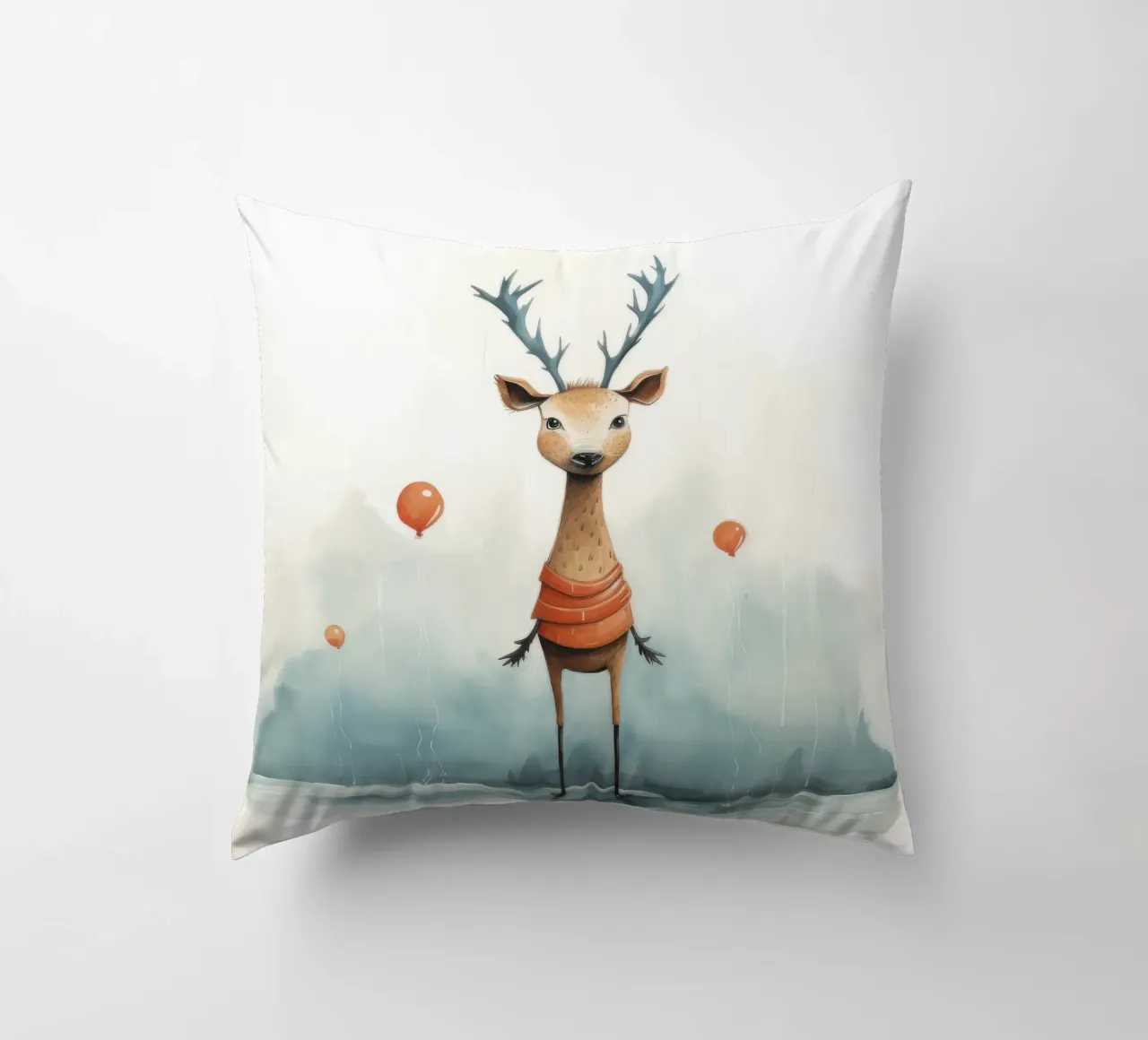 Cervo minimo 2 cuscino da Minimal Animal Art