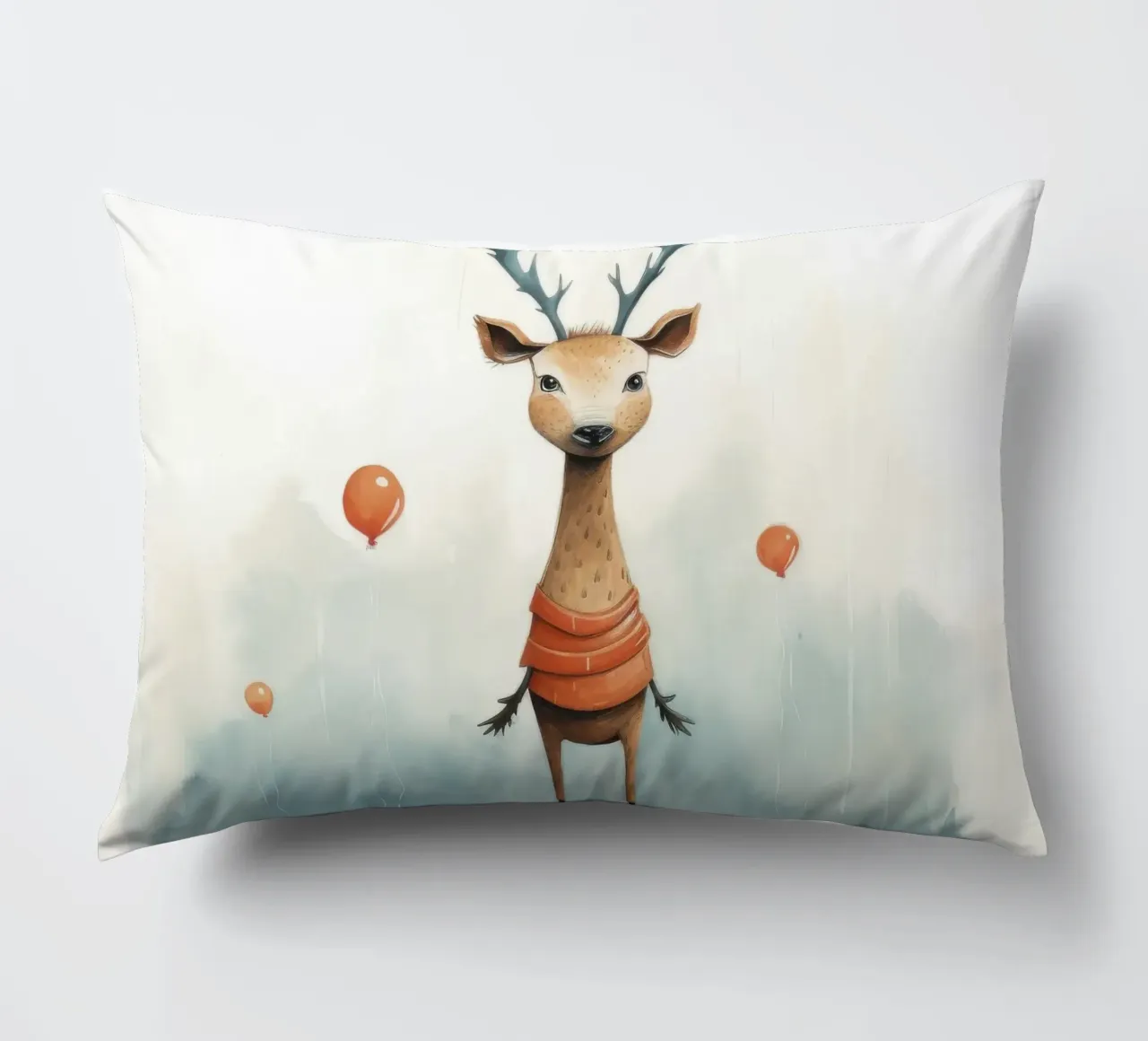 Cervo minimo 2 cuscino da Minimal Animal Art
