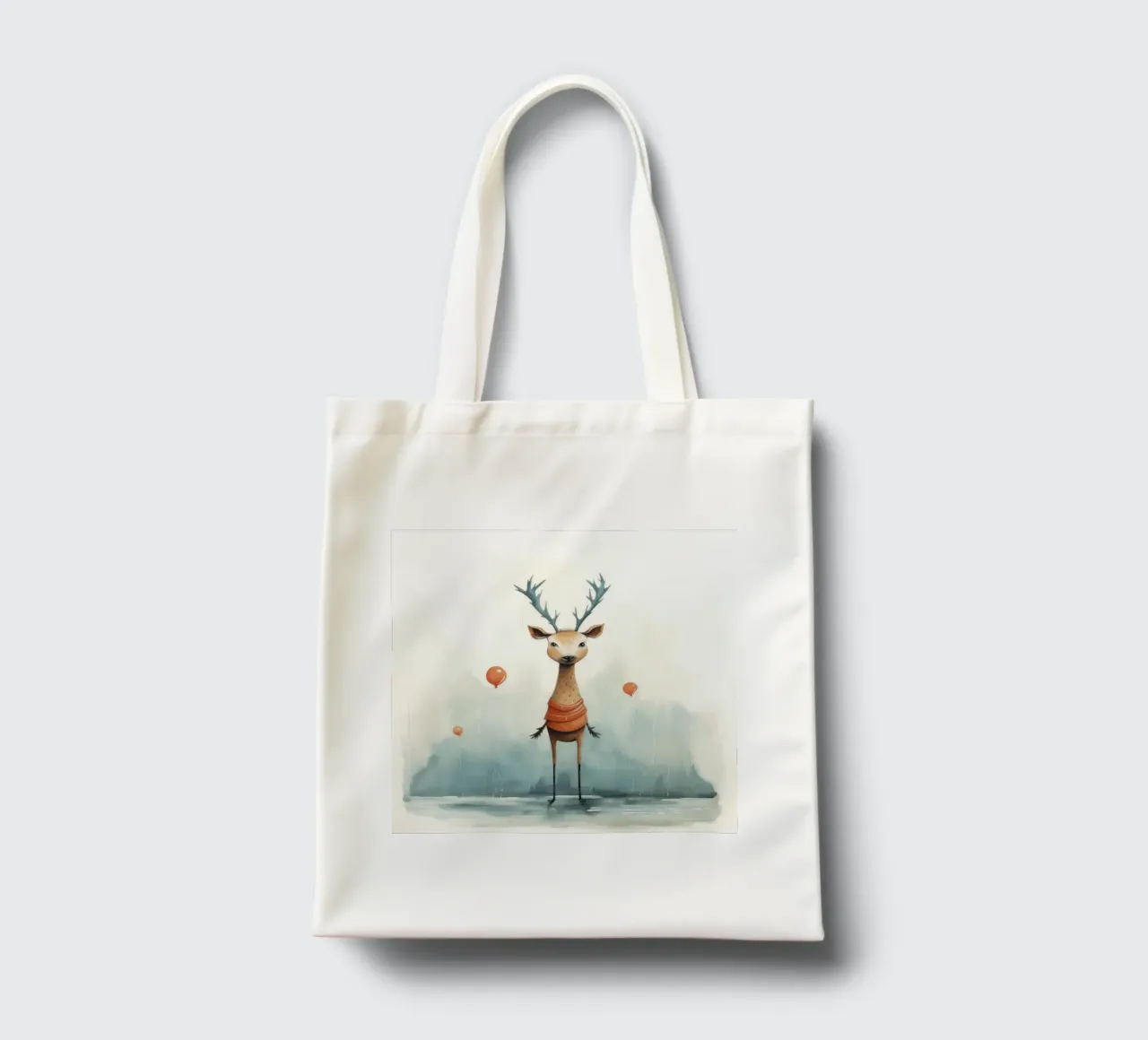 Cervo minimo 2 borsa in juta da Minimal Animal Art