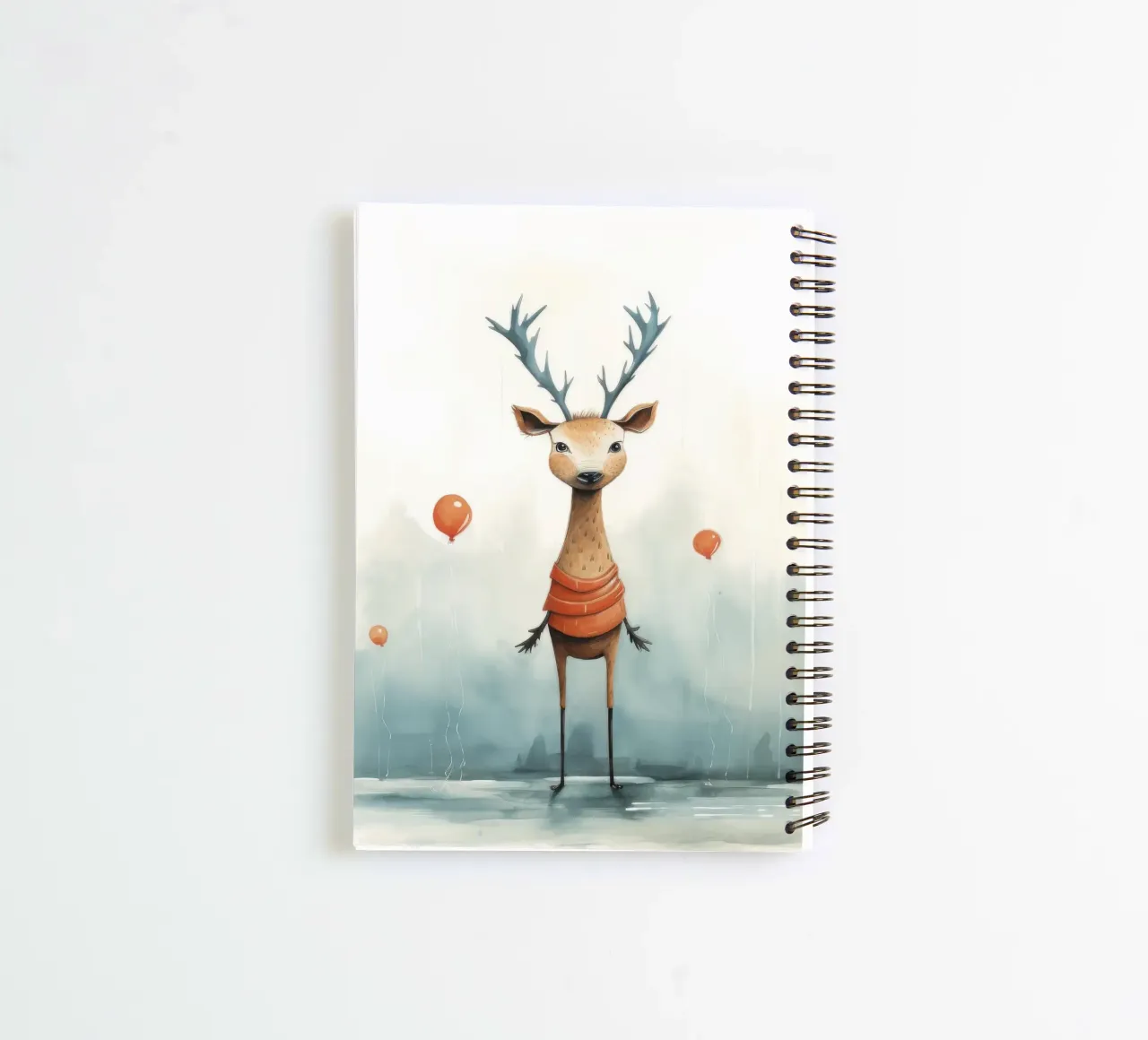 Minimal Deer 2 spiral notebook by Minimal Animal Art