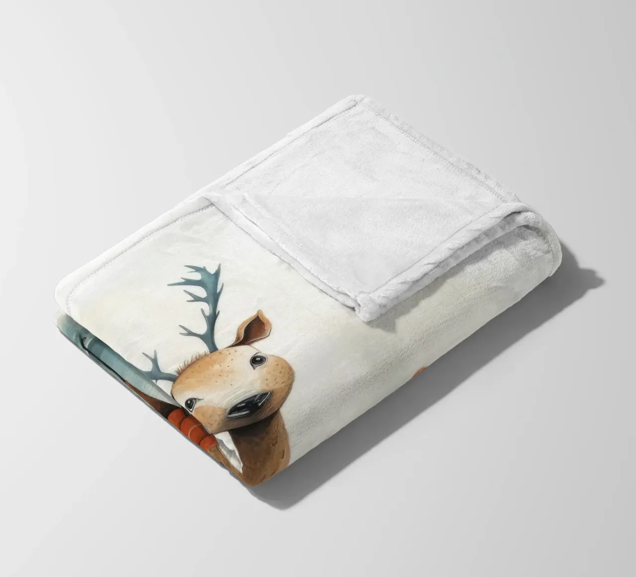 Cervo minimo 2 coperta in pile da Minimal Animal Art