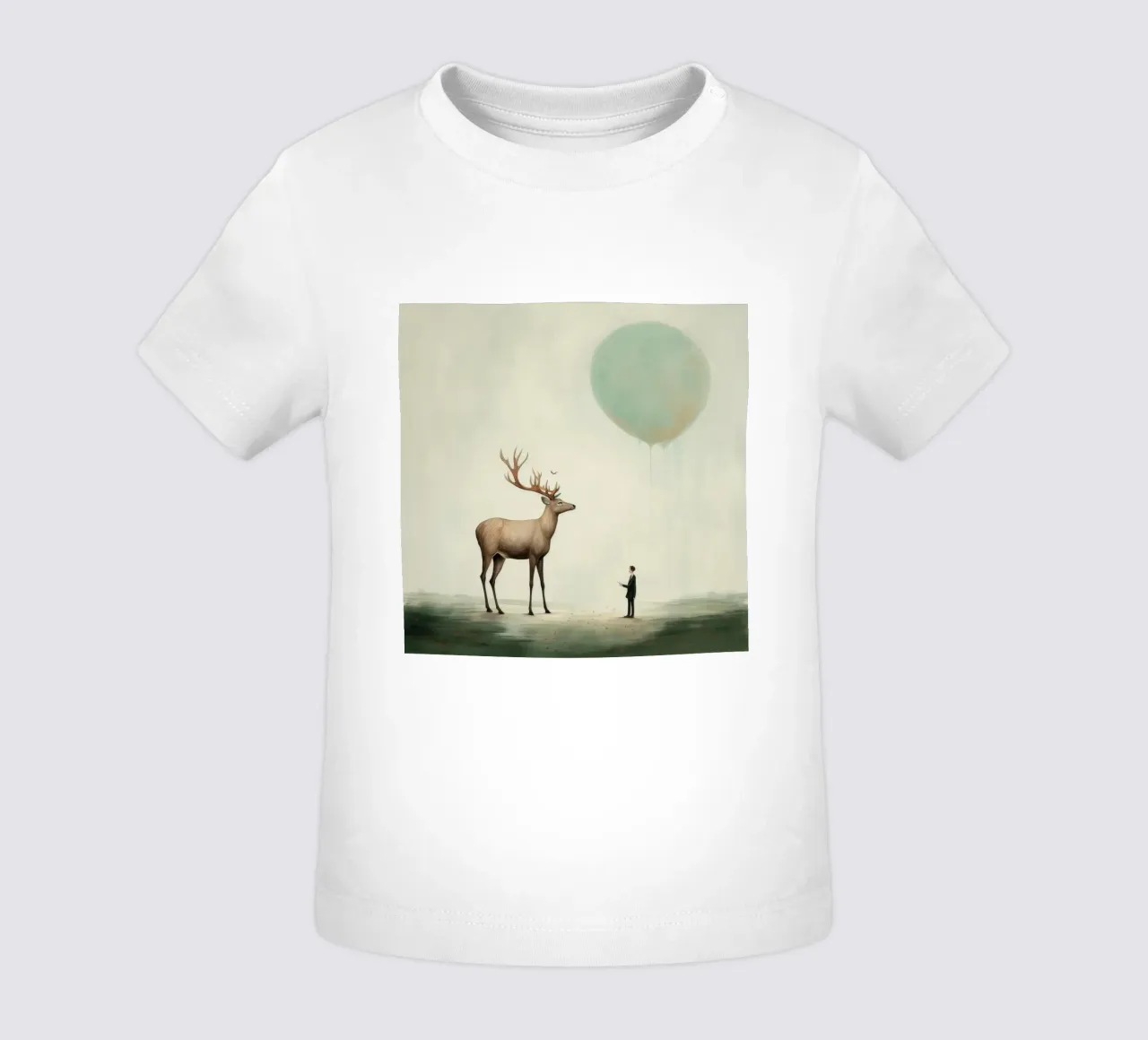 Cervo minimo 3 maglietta neonato da Minimal Animal Art