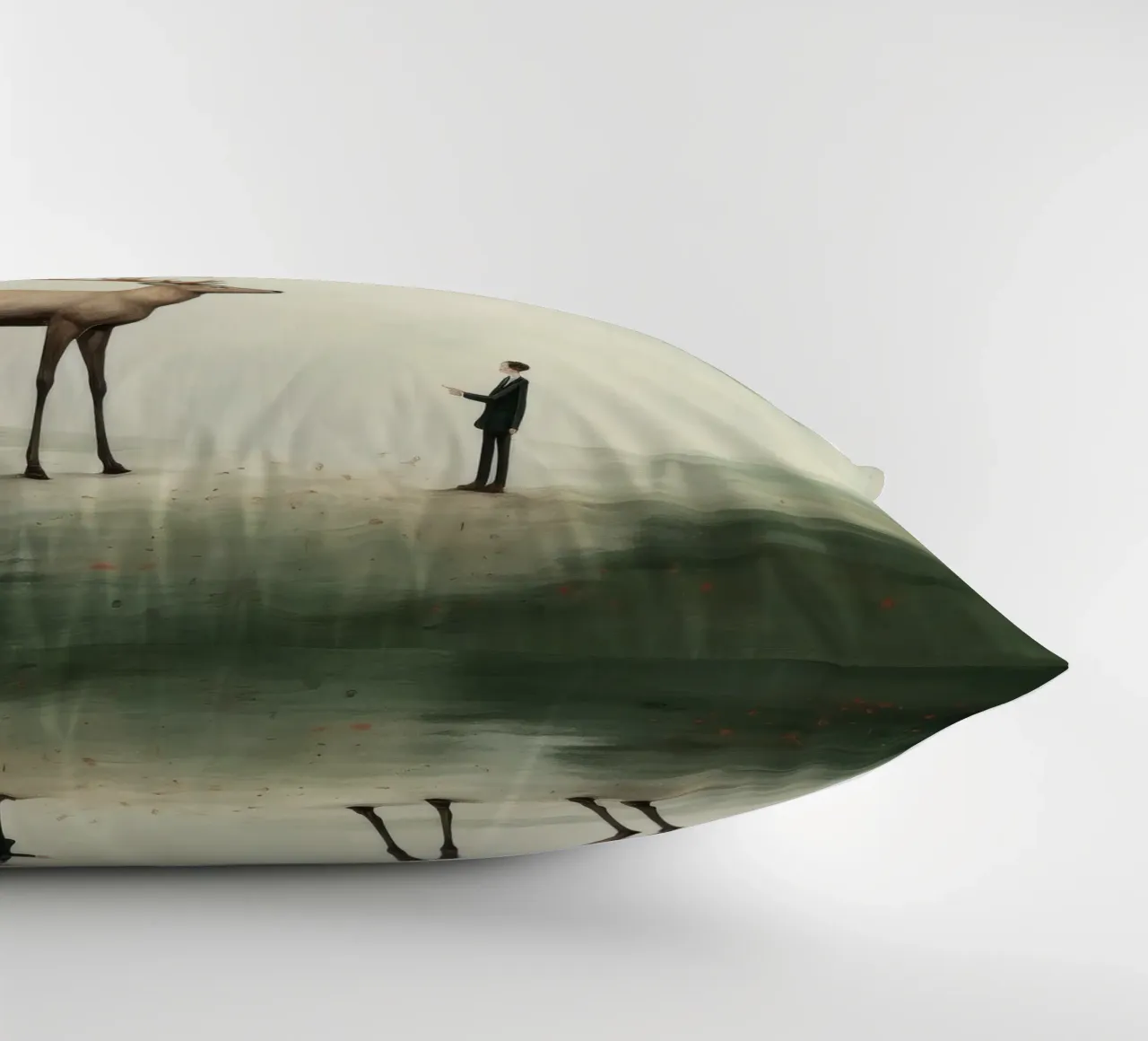 Cervo minimo 3 cuscino da Minimal Animal Art