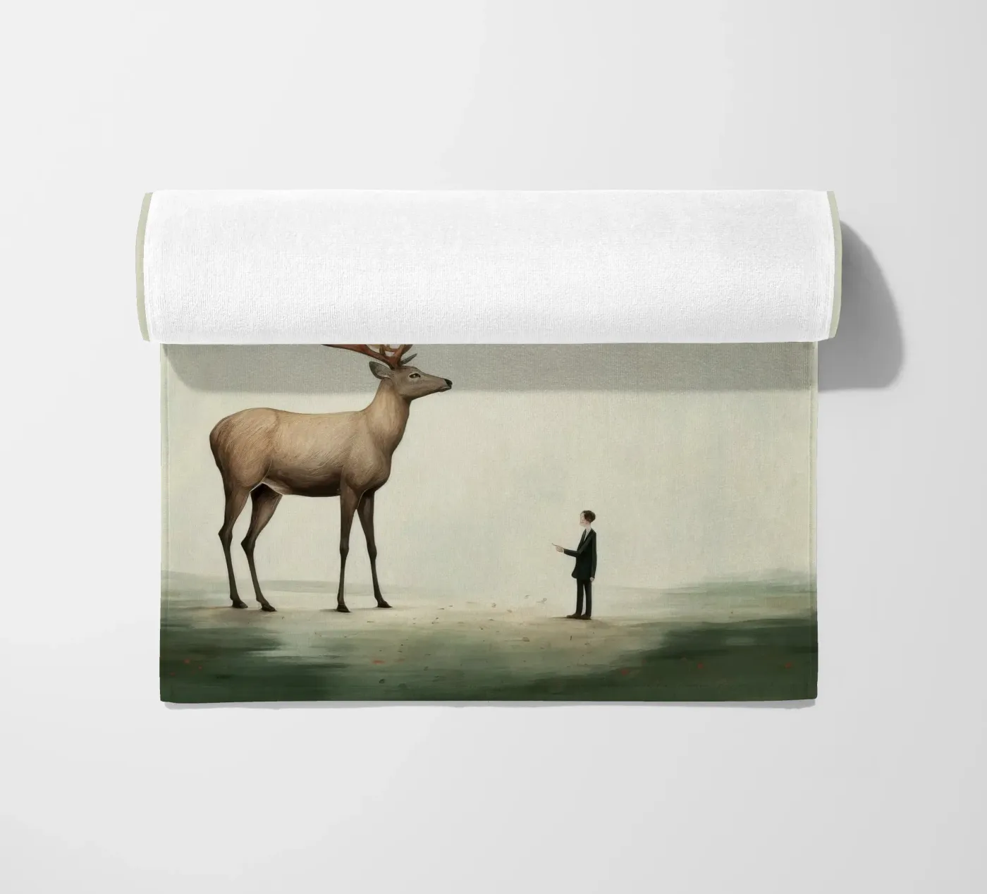 Cervo minimo telo mare da Minimal Animal Art