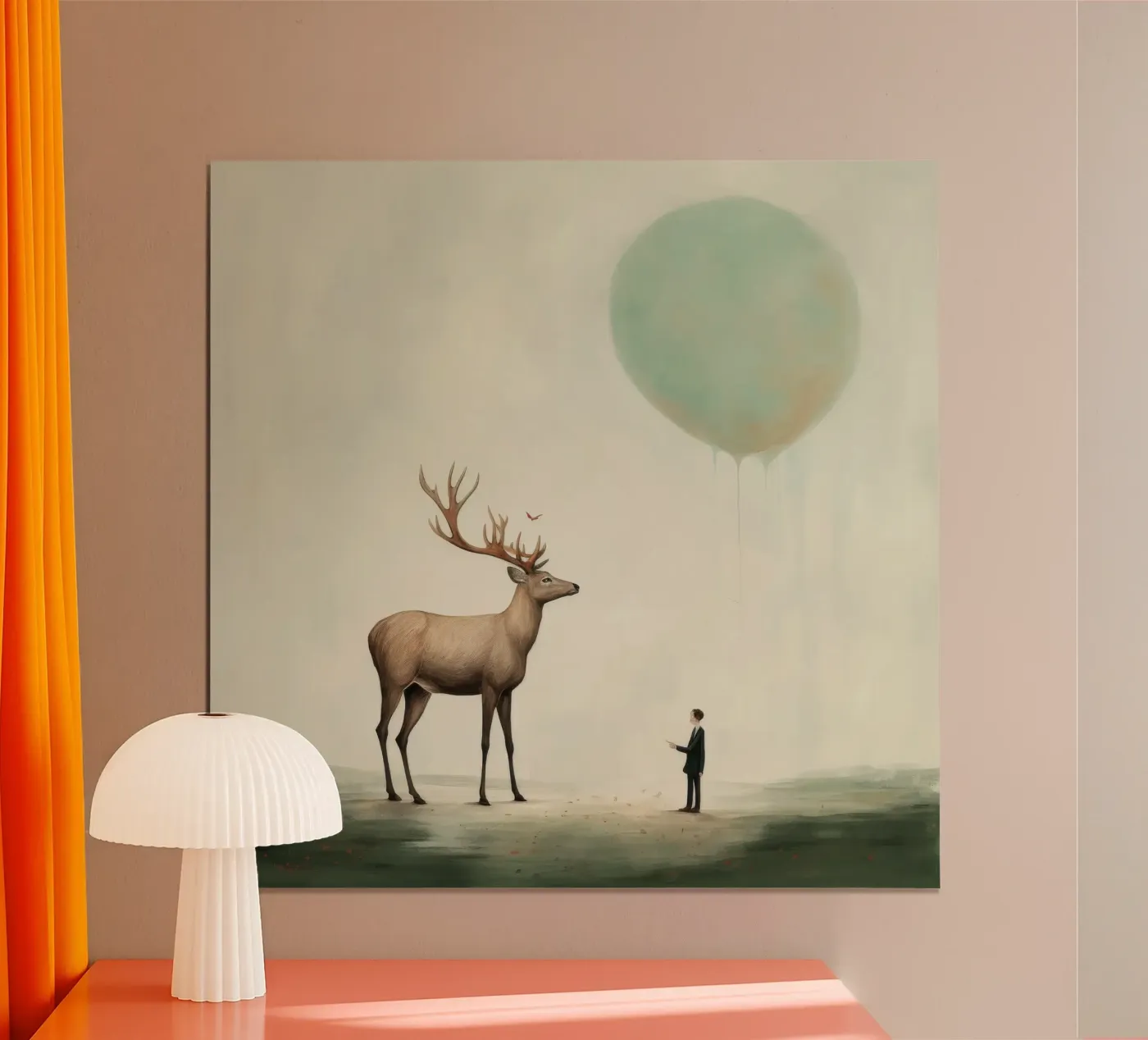 Cervo minimo poster da Minimal Animal Art