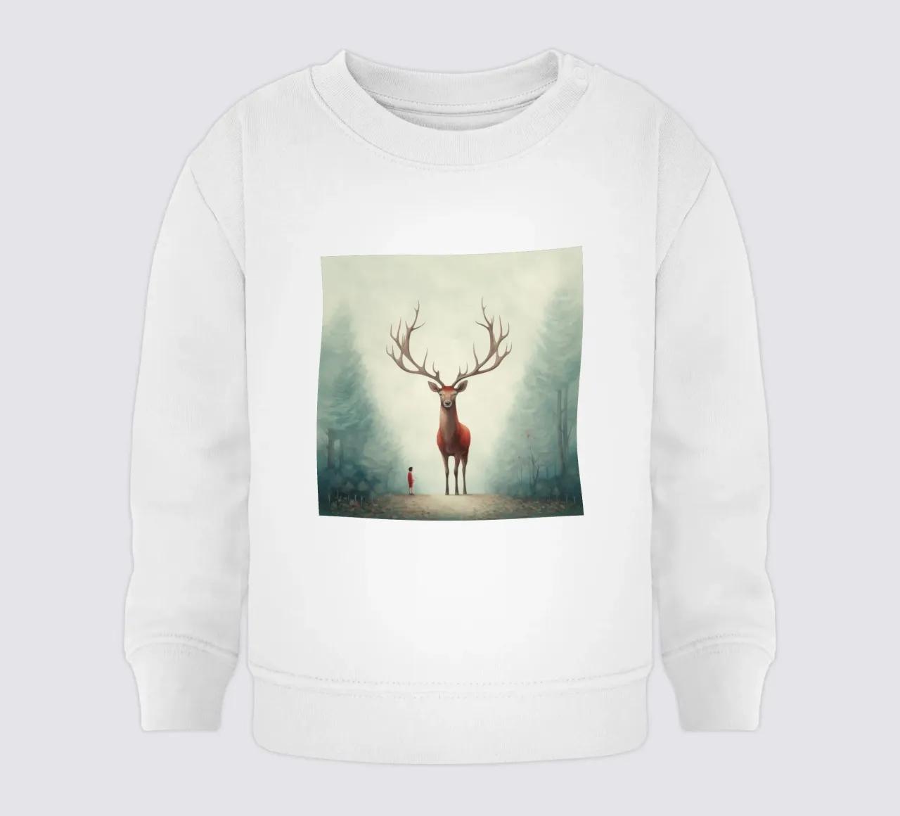 Cervo minimo 4 felpa neonato da Minimal Animal Art