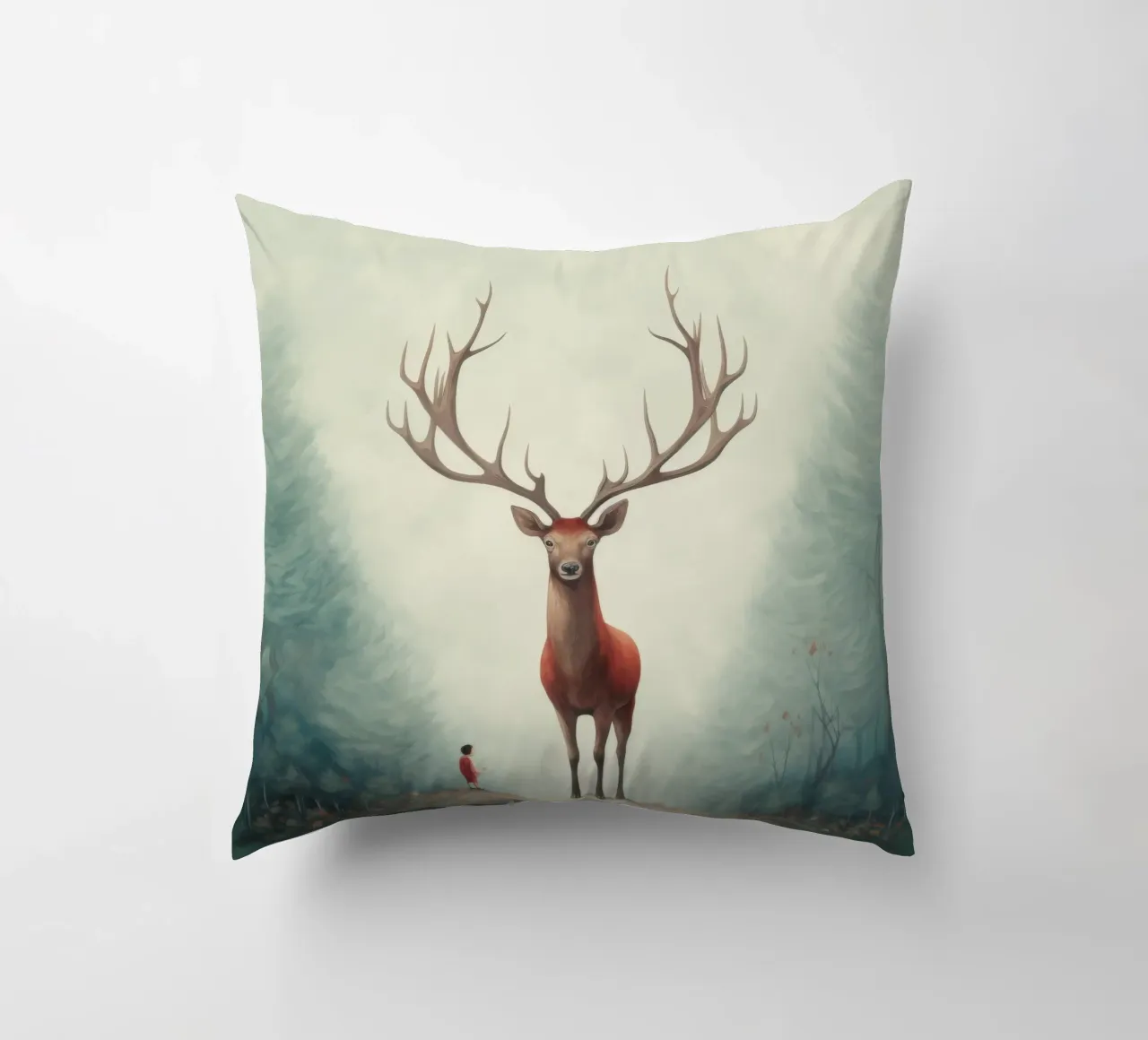 Ciervo mínimo 4 cojín de Minimal Animal Art