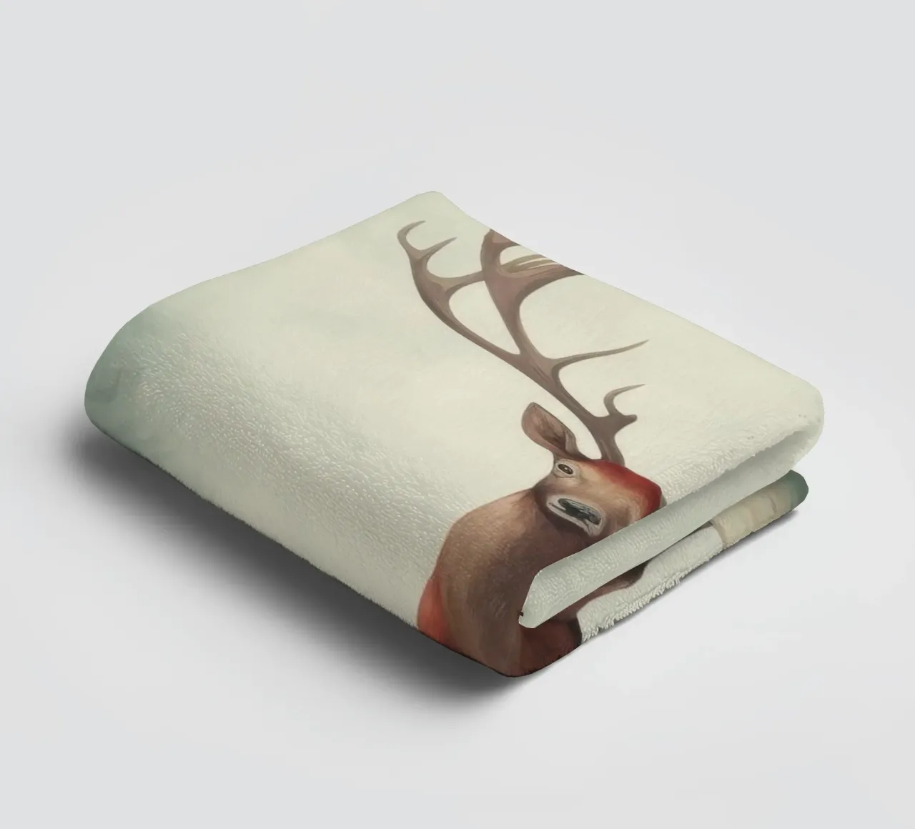 Cervo minimo 4 asciugamano da bagno da Minimal Animal Art