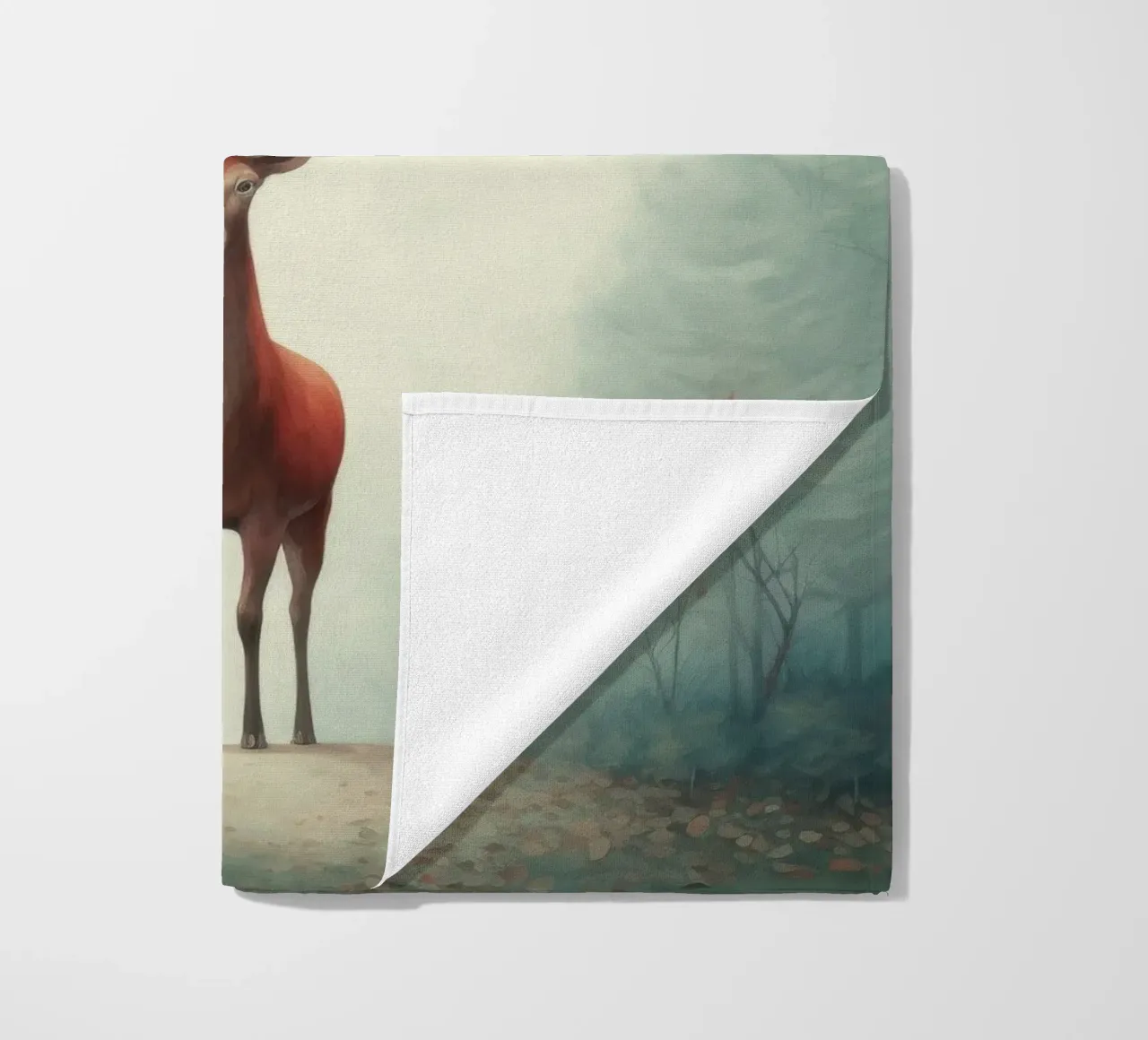 Cervo minimo telo mare da Minimal Animal Art