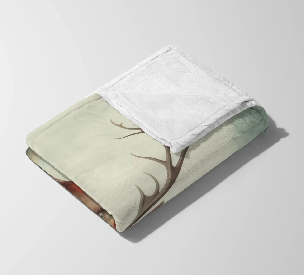 Cervo minimo 4 coperta in pile da Minimal Animal Art