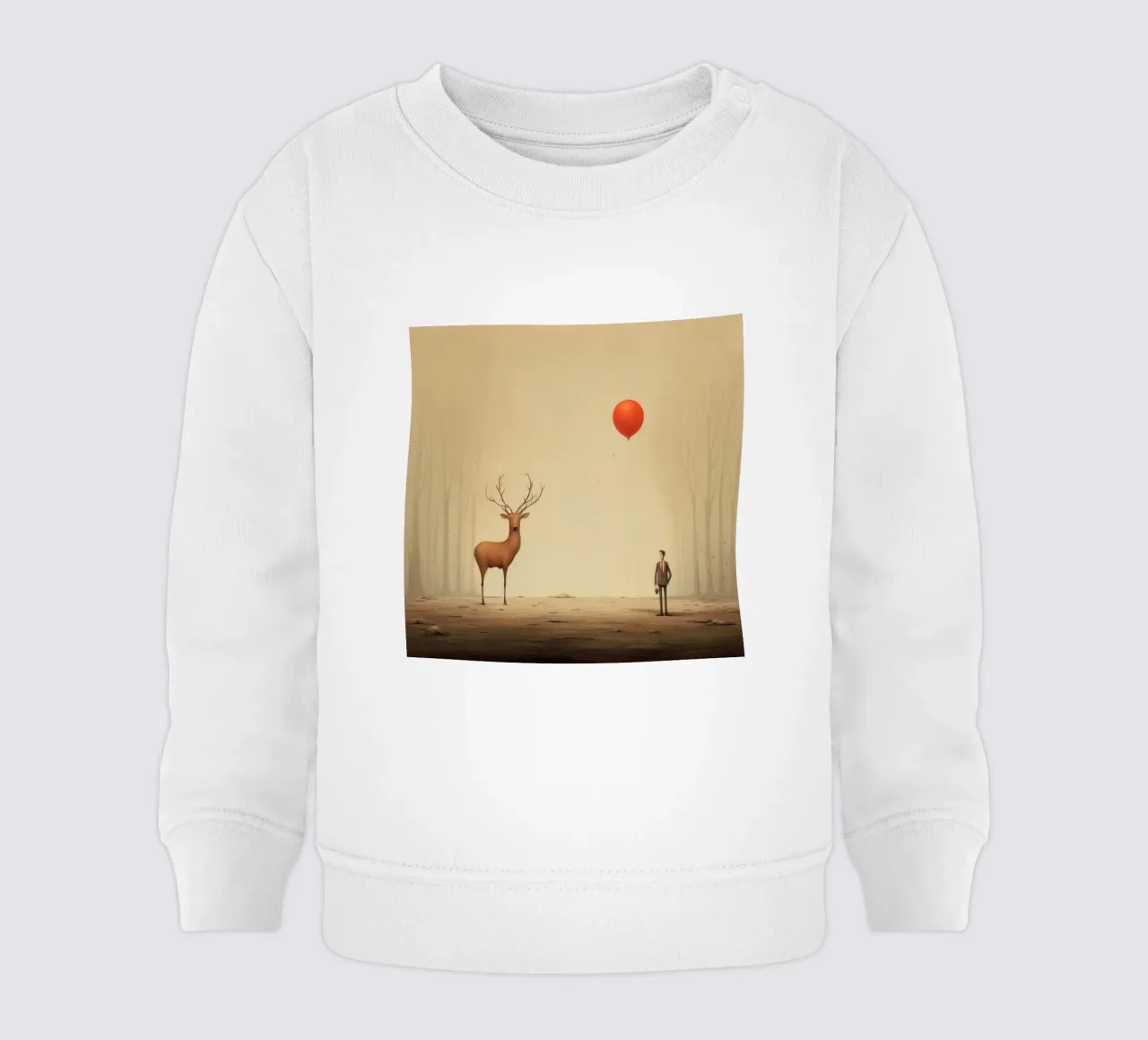 Cervo minimo 1 felpa neonato da Minimal Animal Art