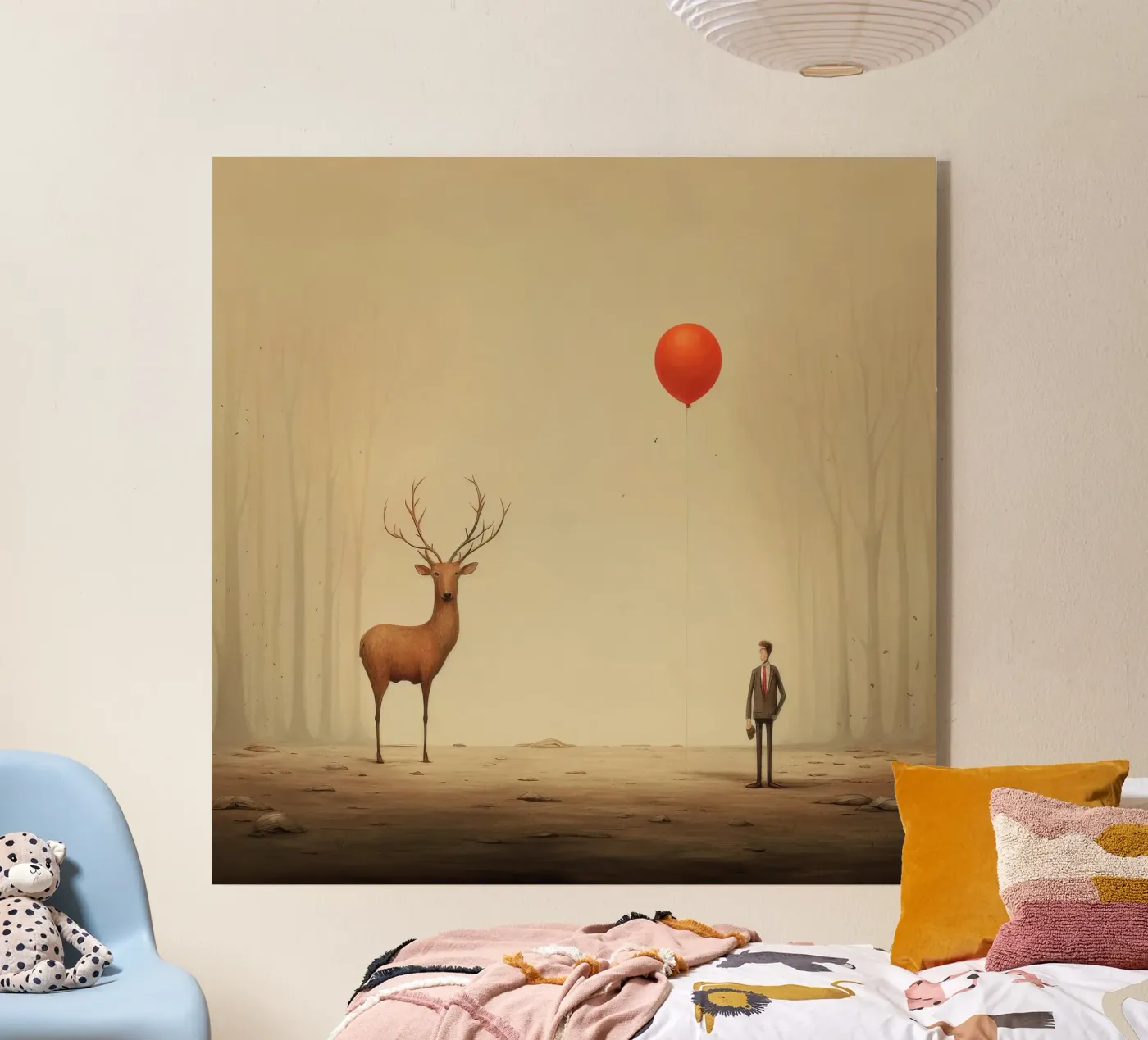 Cerf minimaliste plexiglas de Minimal Animal Art