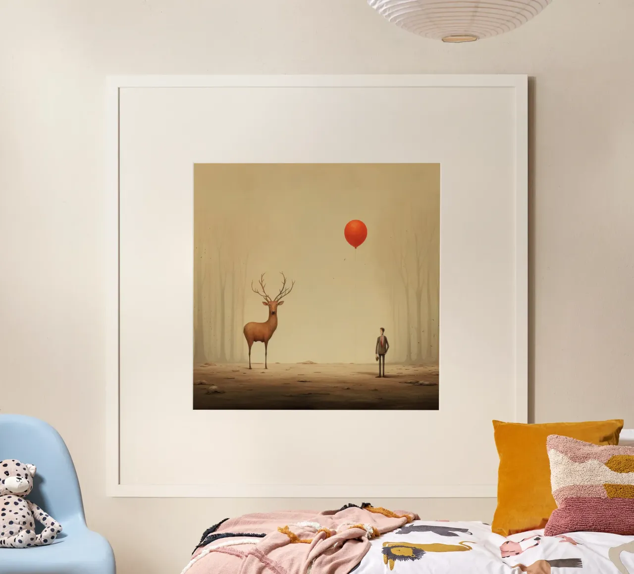 Cervo minimo poster da Minimal Animal Art