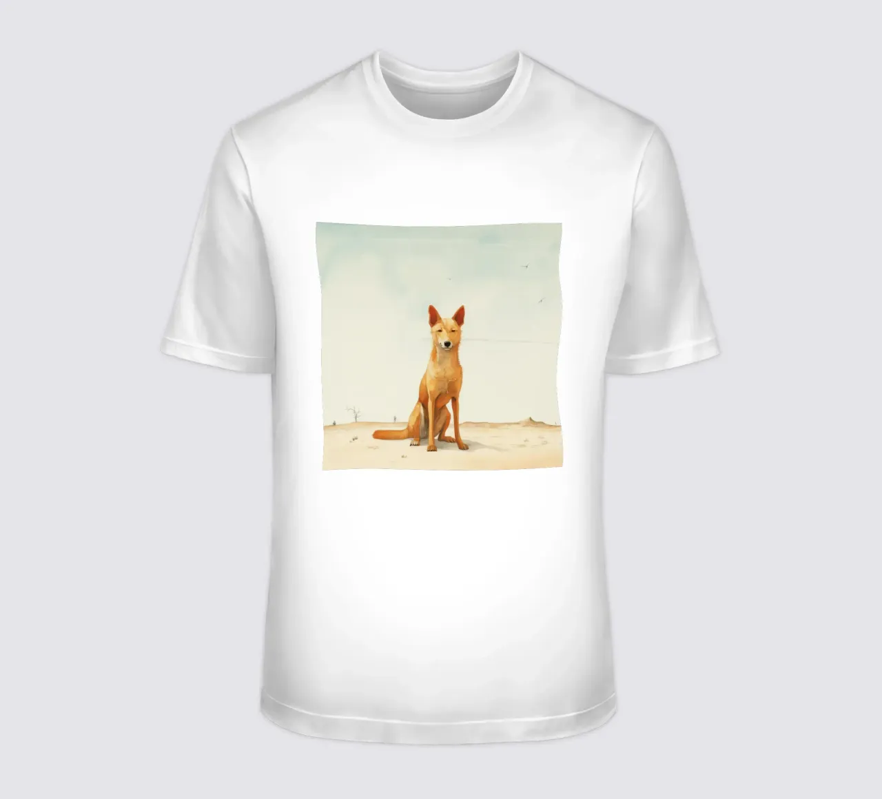 Minimal Dingo 2 t-shirt da Minimal Animal Art