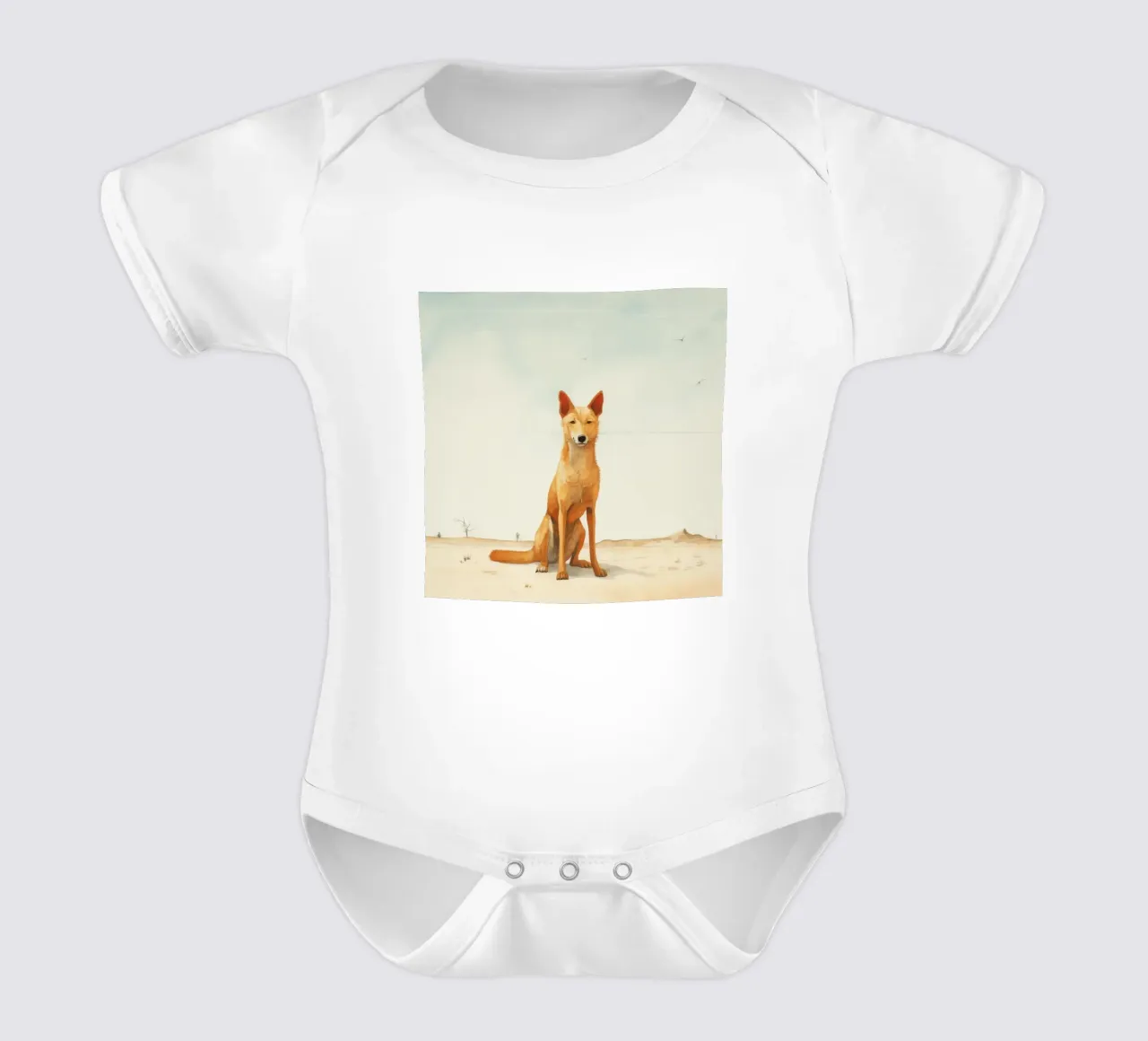 Minimal Dingo 2 body neonato maniche corte da Minimal Animal Art