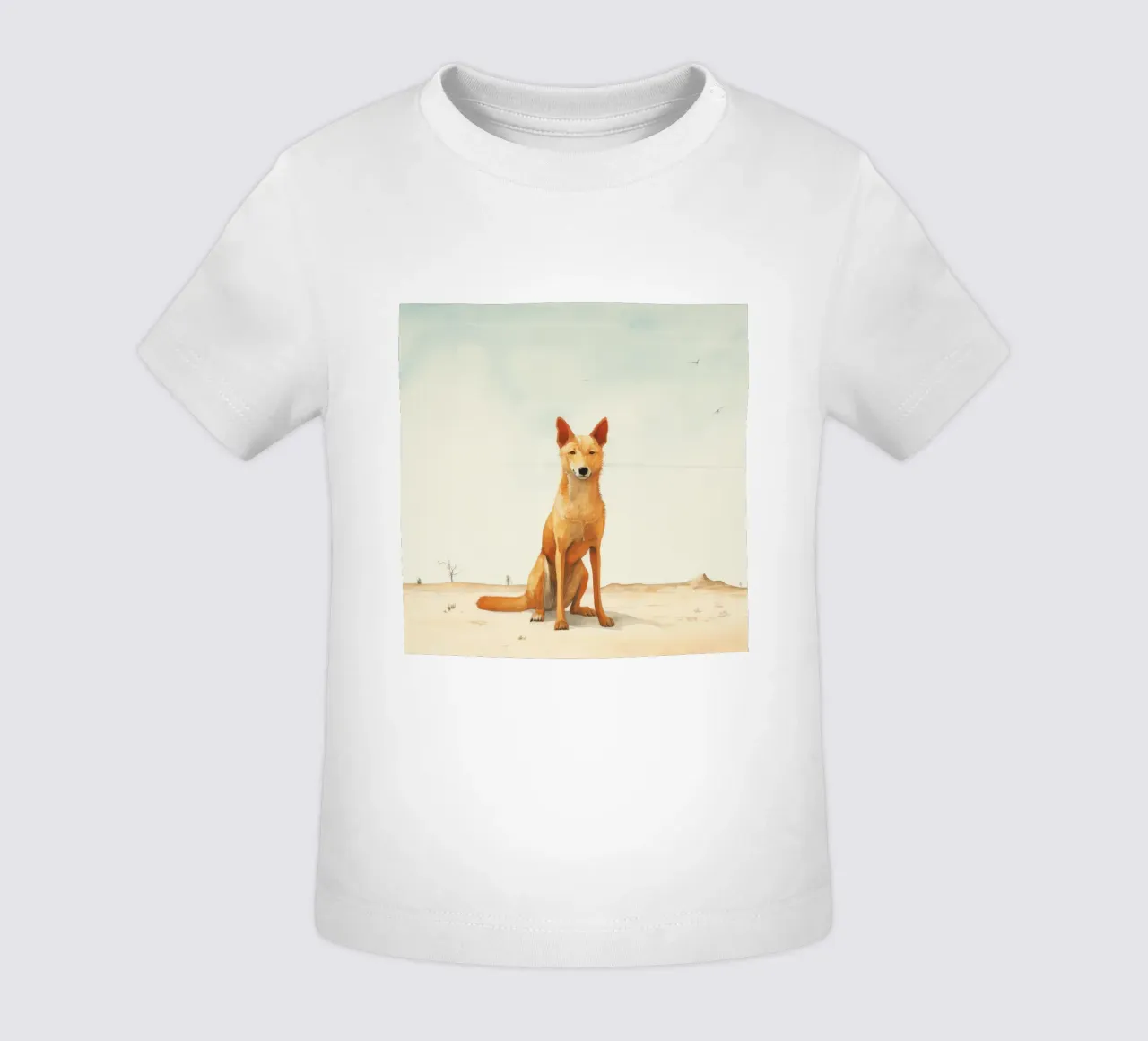 Minimal Dingo 2 maglietta neonato da Minimal Animal Art