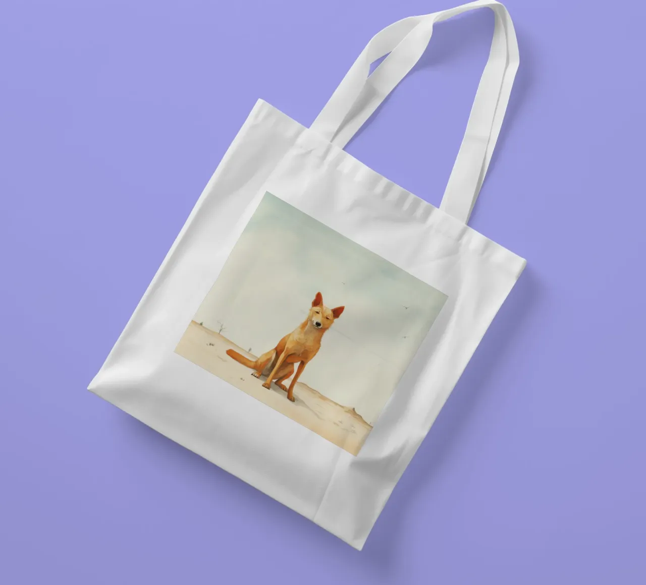 Minimal Dingo 2 borsa in juta da Minimal Animal Art