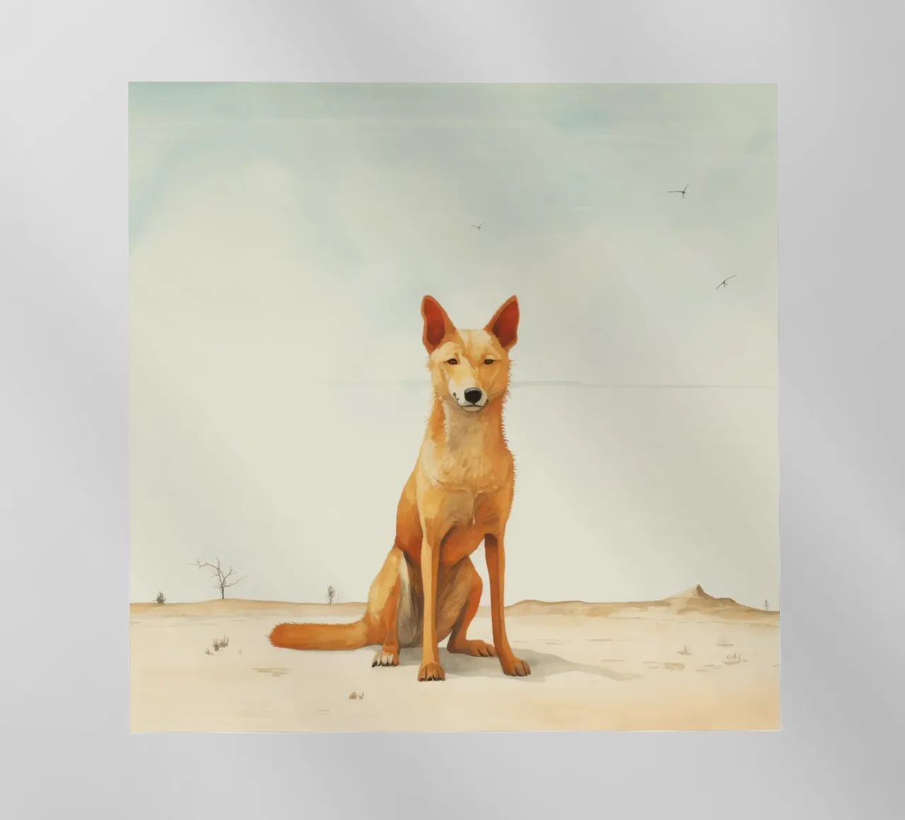 Minimal Dingo 2 pellicola backlit da Minimal Animal Art
