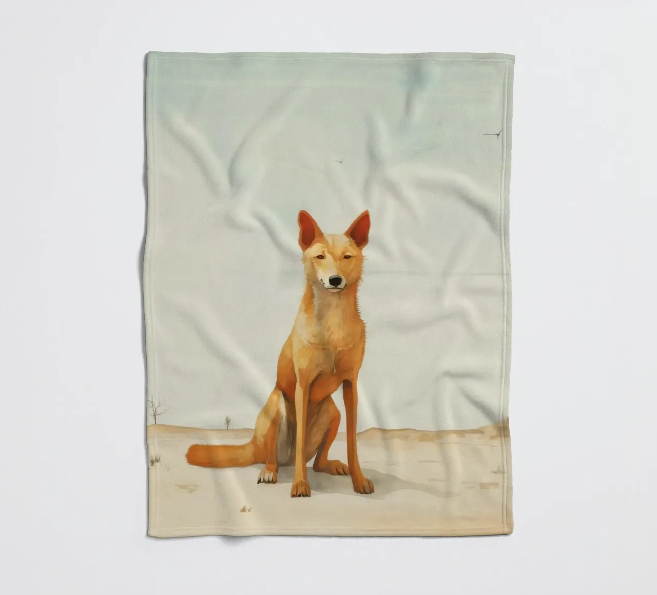 Minimal Dingo 2 coperta in pile da Minimal Animal Art