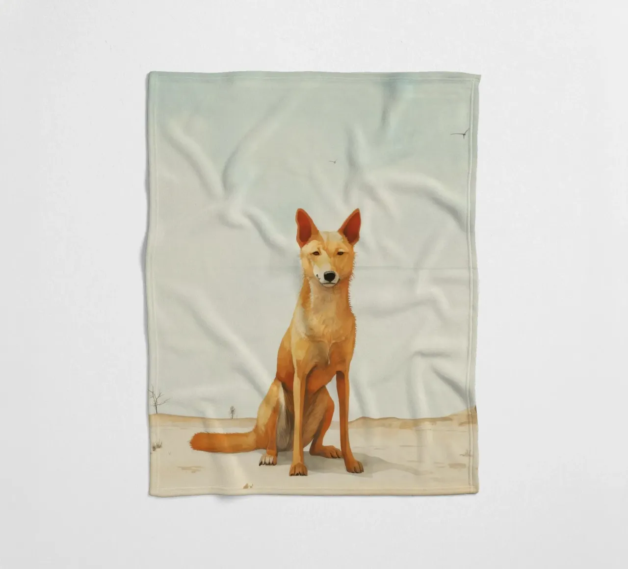Minimal Dingo 2 coperta in pile da Minimal Animal Art
