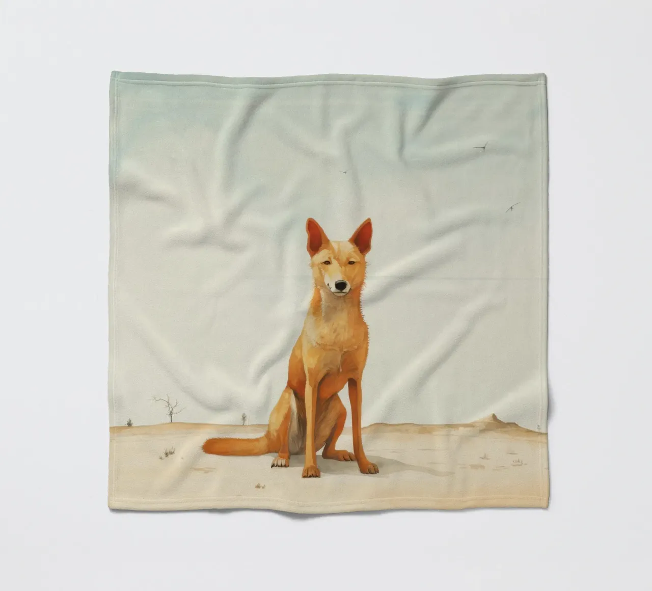 Minimal Dingo 2 coperta in pile da Minimal Animal Art
