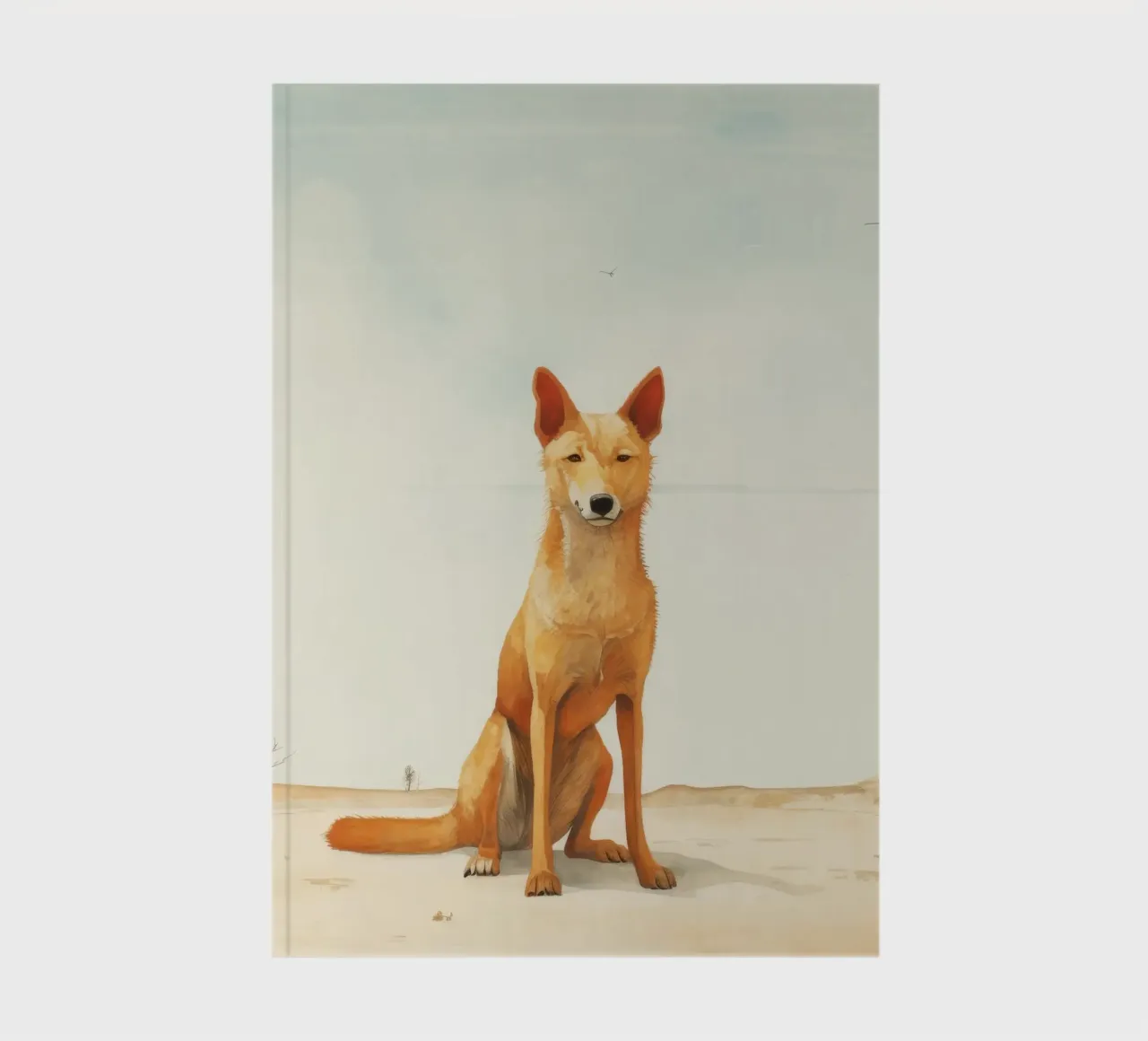 Minimal Dingo 2 notebook by Minimal Animal Art