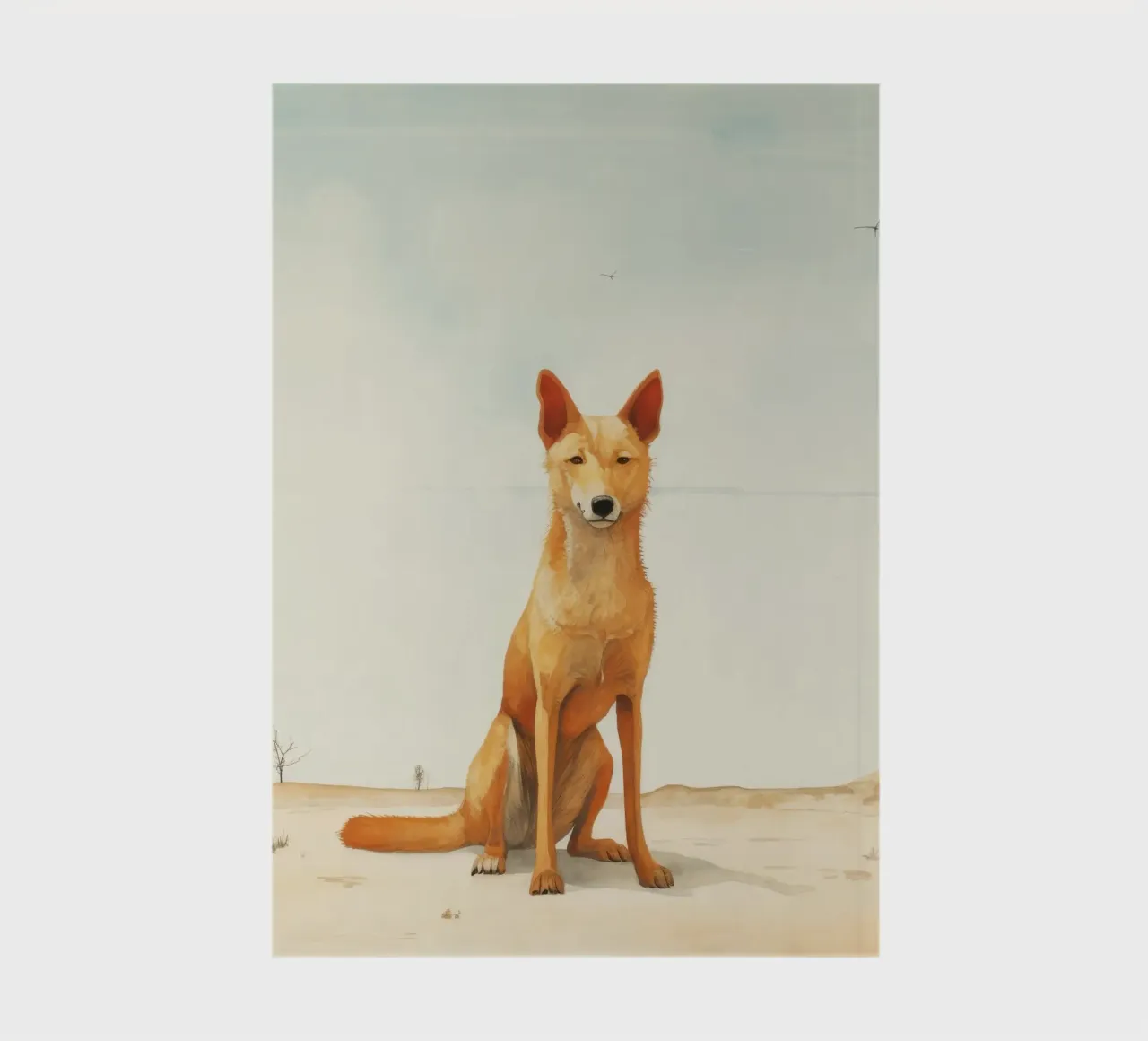 Minimal Dingo 2 notebook by Minimal Animal Art