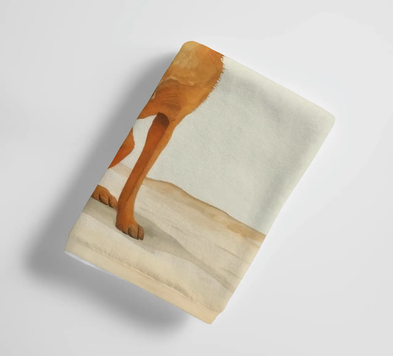 Minimal Dingo 2 towel by Minimal Animal Art