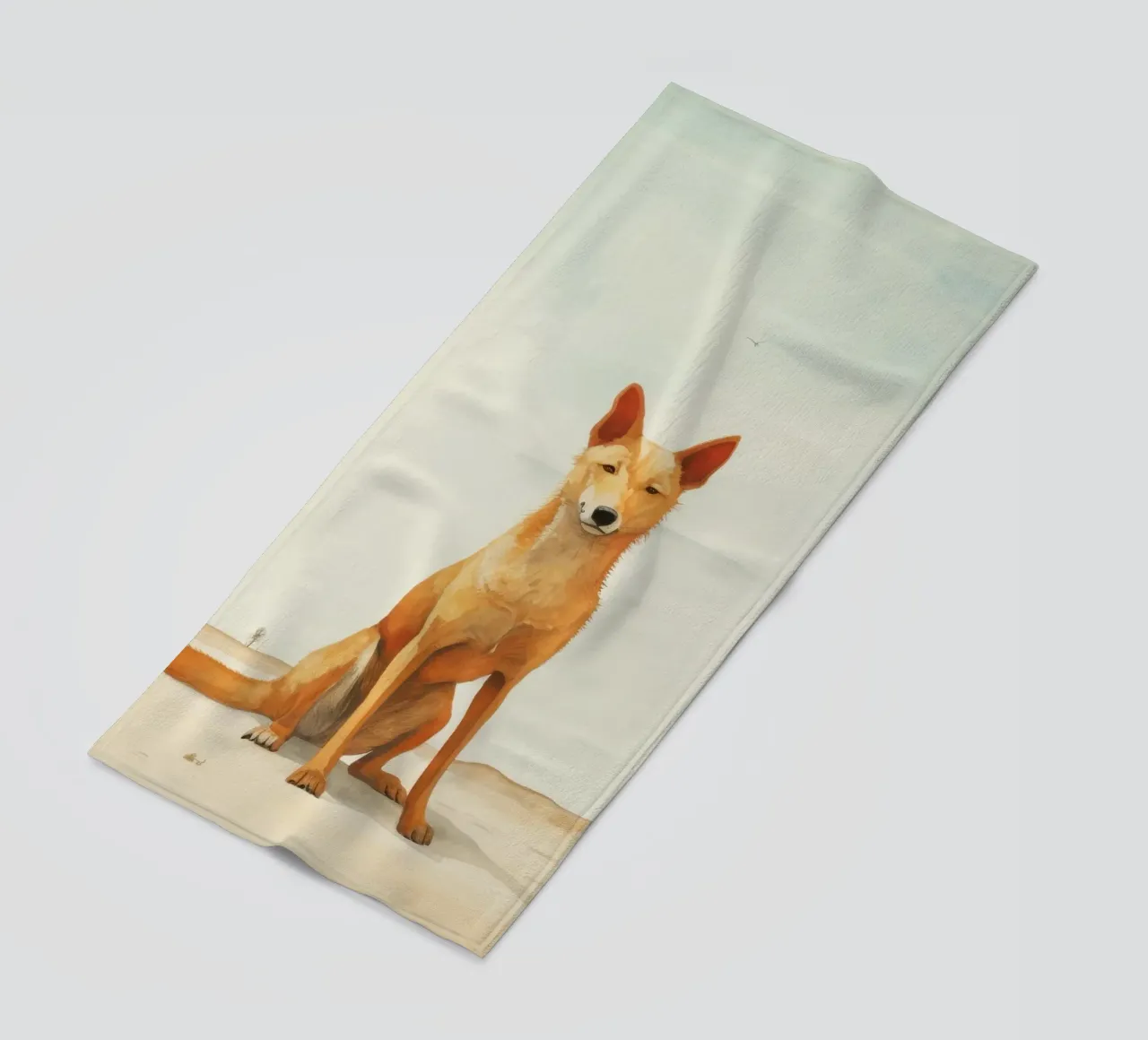 Minimal Dingo 2 telo mare da Minimal Animal Art