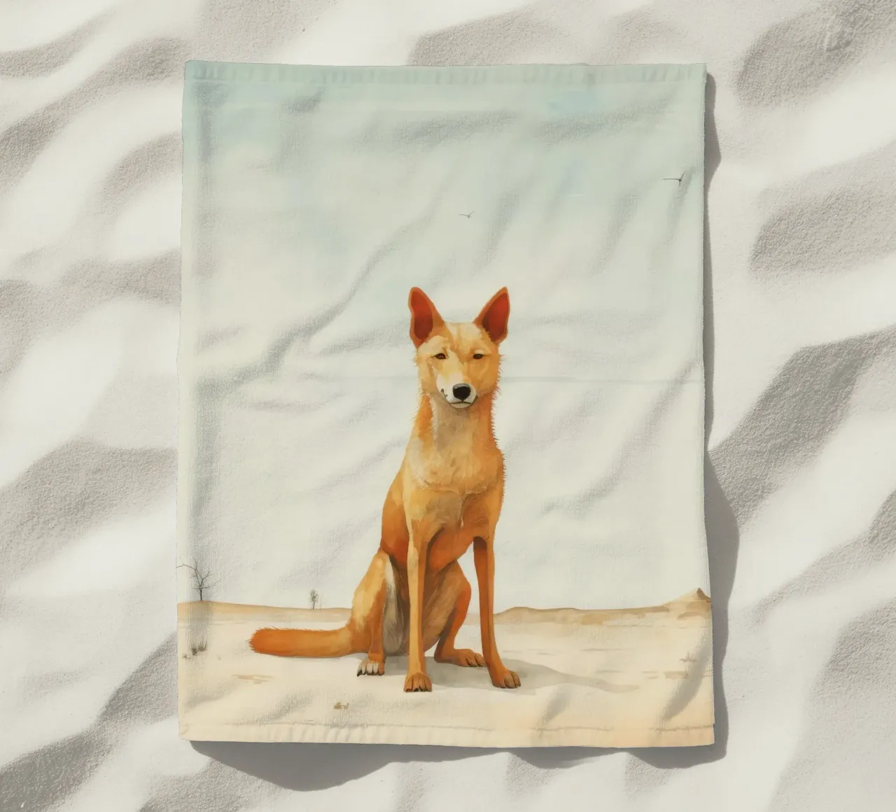 Minimal Dingo 2 telo mare da Minimal Animal Art