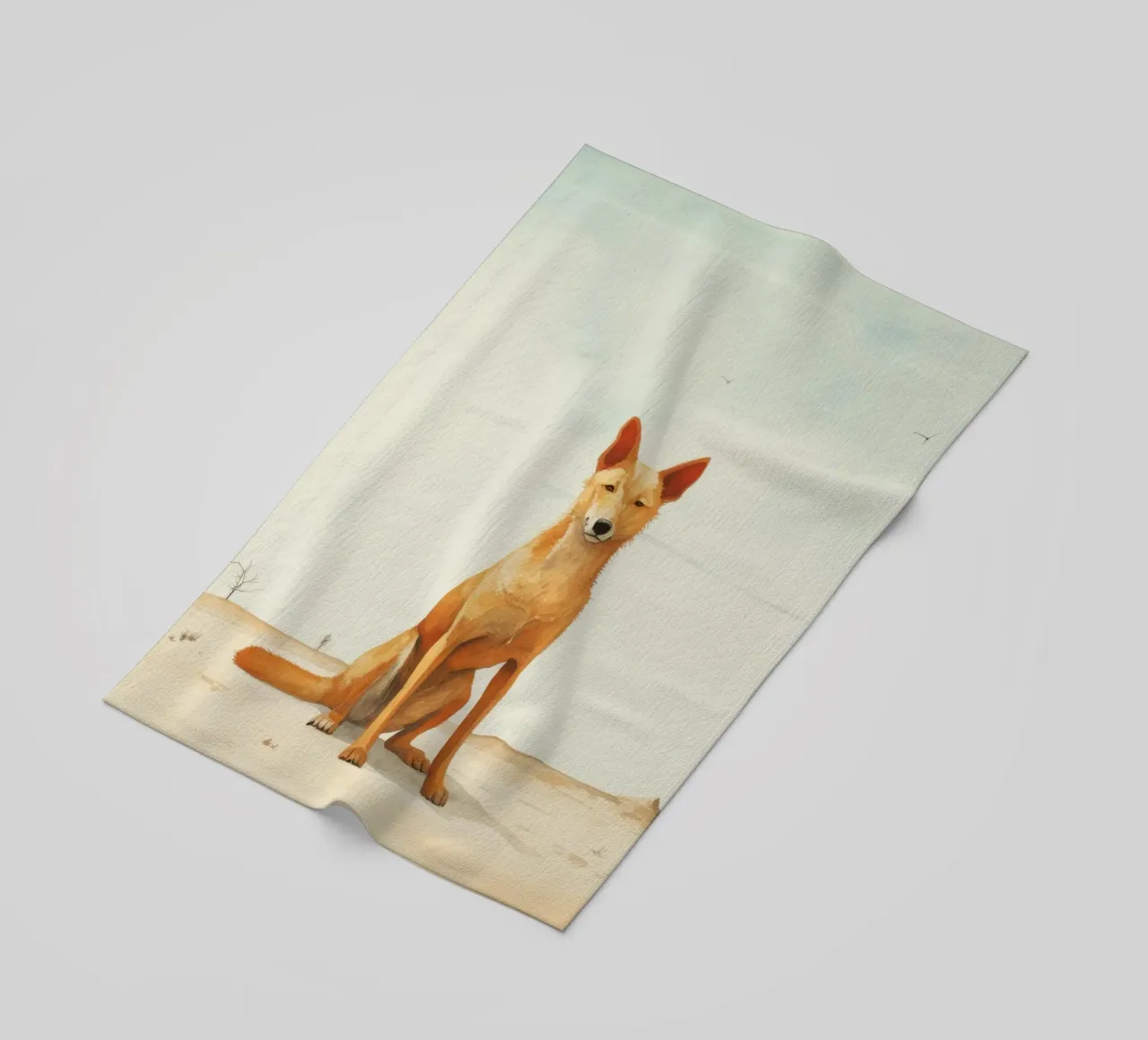 Minimal Dingo 2 telo mare da Minimal Animal Art