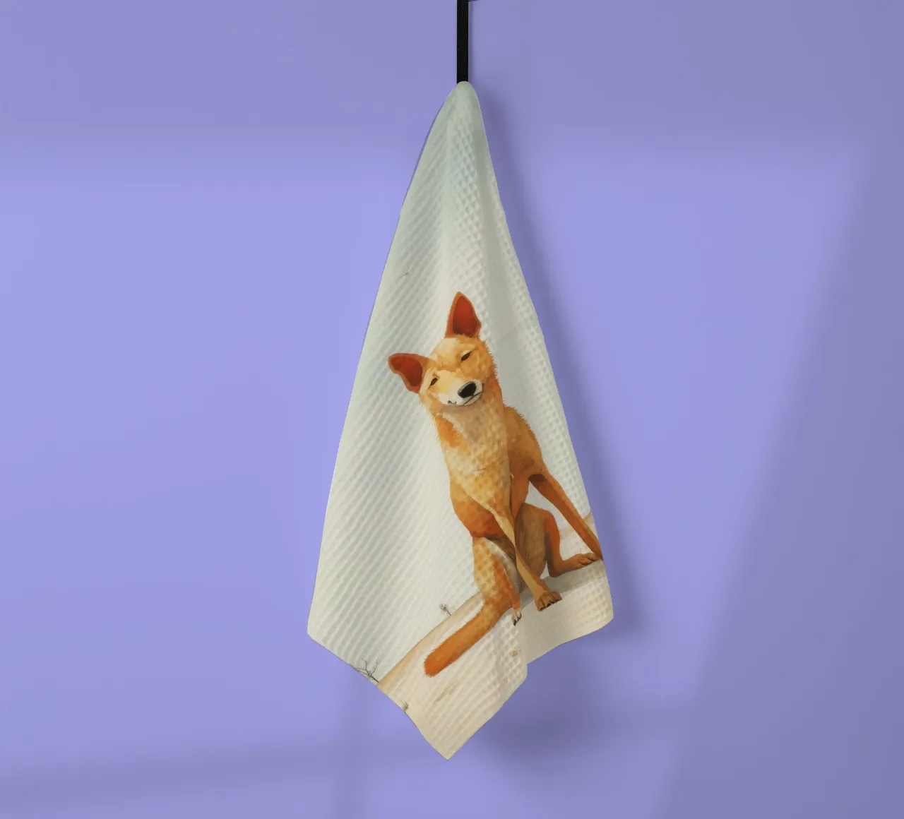 Minimal Dingo 2 canovaccio da cucina da Minimal Animal Art