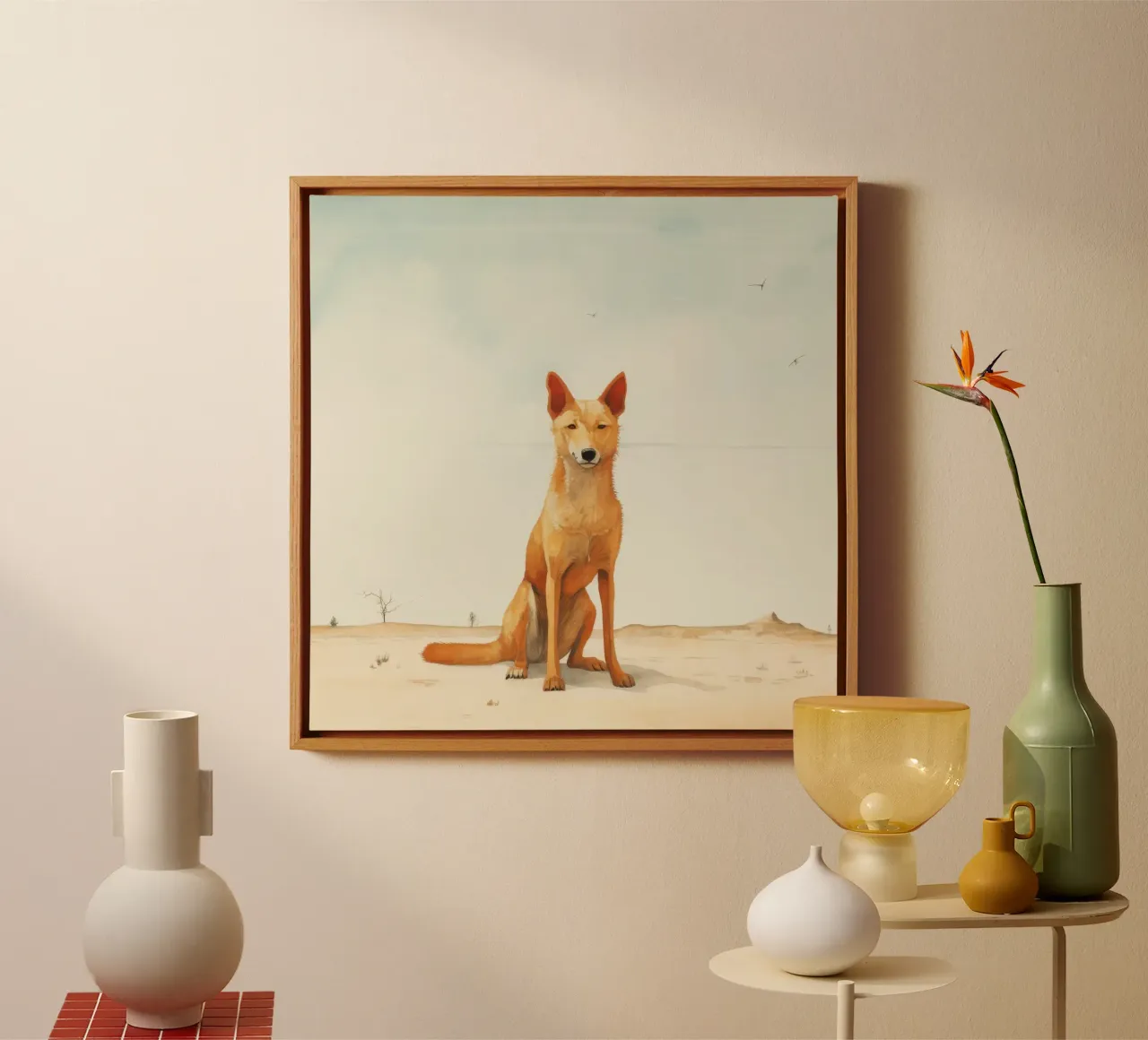 Minimal Dingo 2 tela da Minimal Animal Art