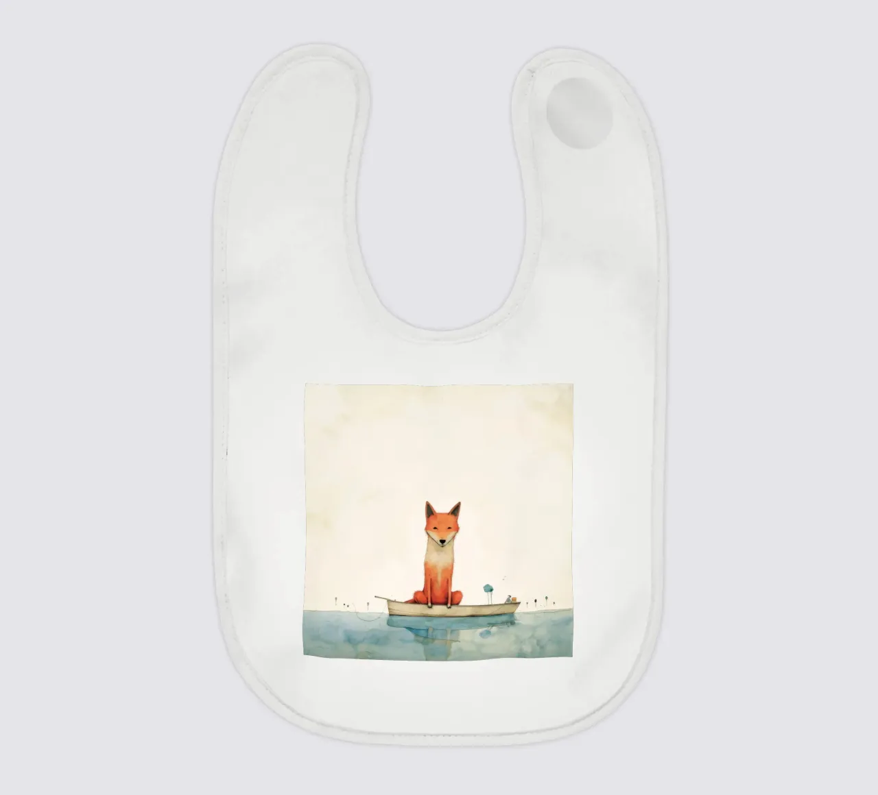 Minimal Dingo 3 baby bib by Minimal Animal Art