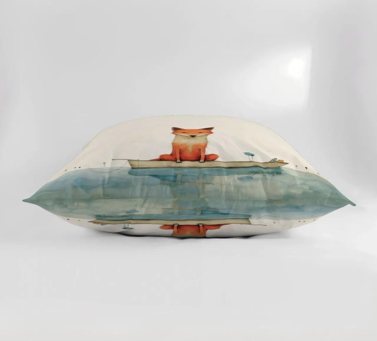 Minimal Dingo 3 cuscino da Minimal Animal Art