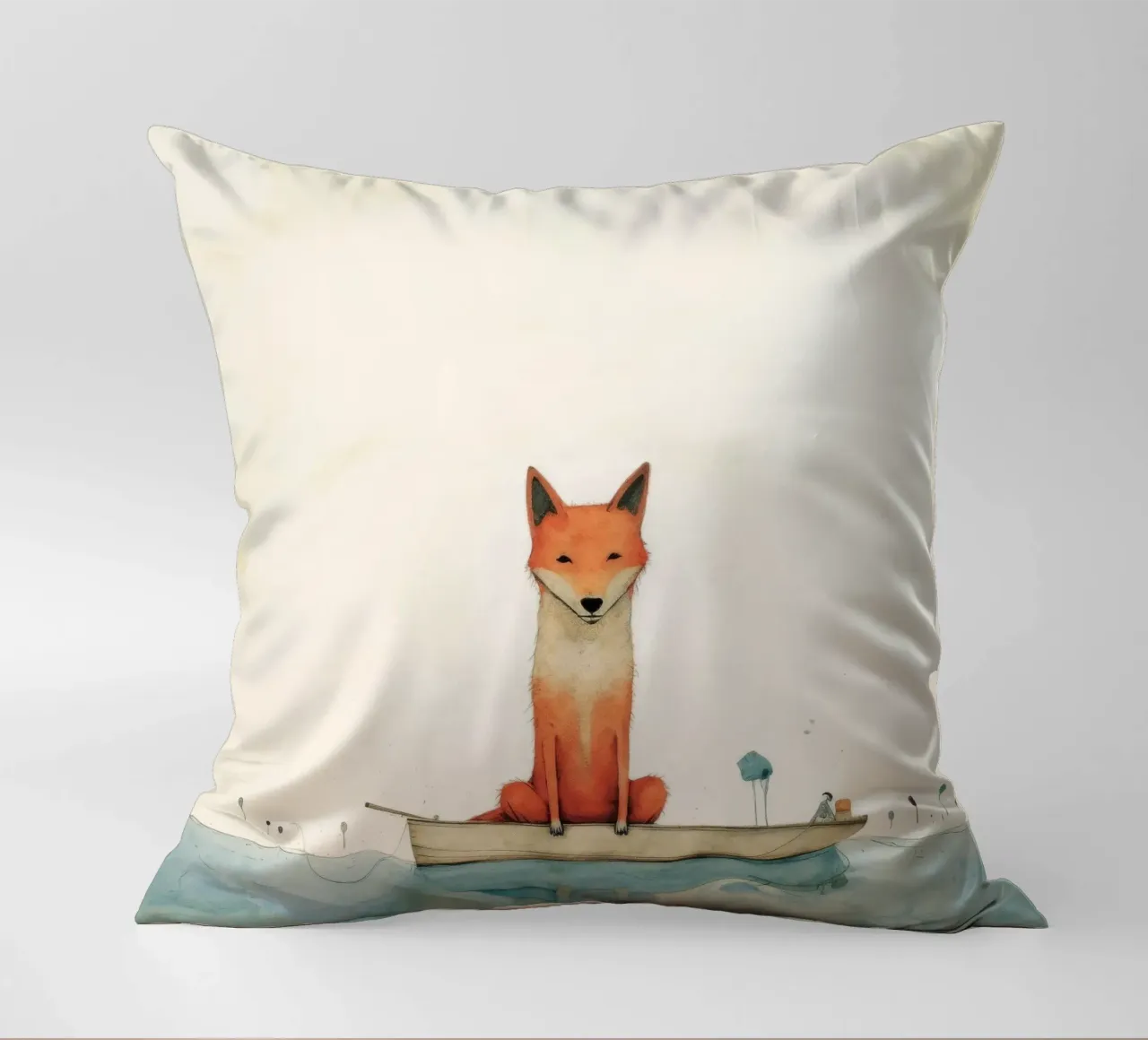 Minimal Dingo 3 cuscino da Minimal Animal Art