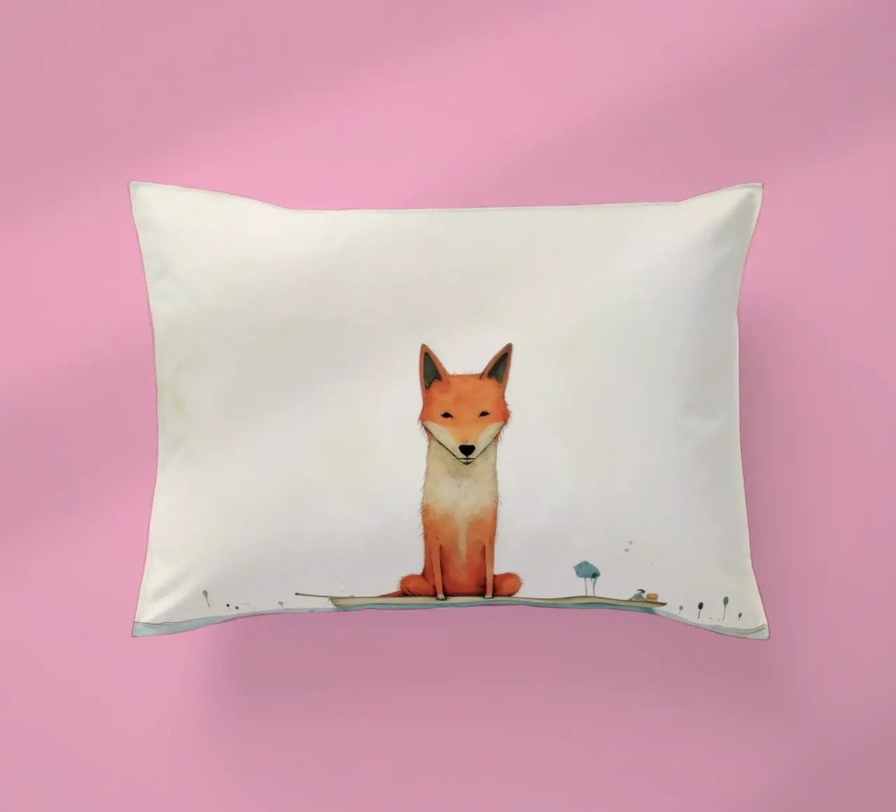 Minimal Dingo 3 cuscino da Minimal Animal Art