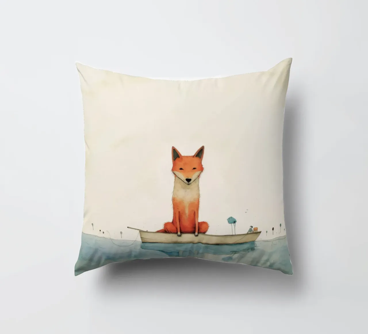 Minimal Dingo 3 cuscino da Minimal Animal Art