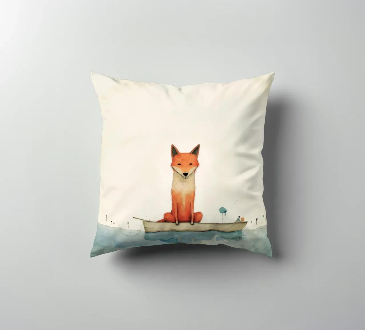 Minimal Dingo 3 cuscino da Minimal Animal Art