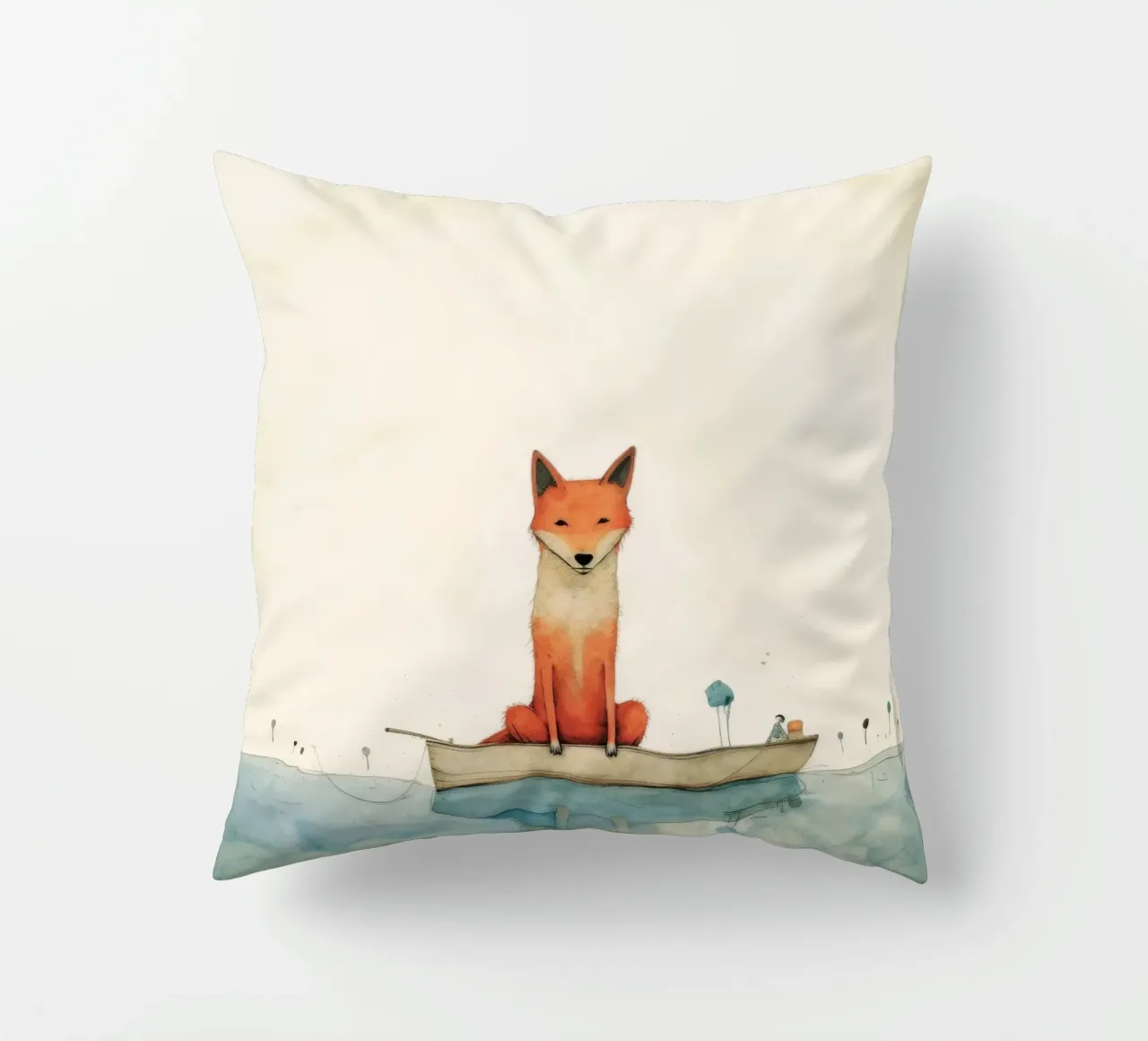 Minimal Dingo 3 cuscino da Minimal Animal Art