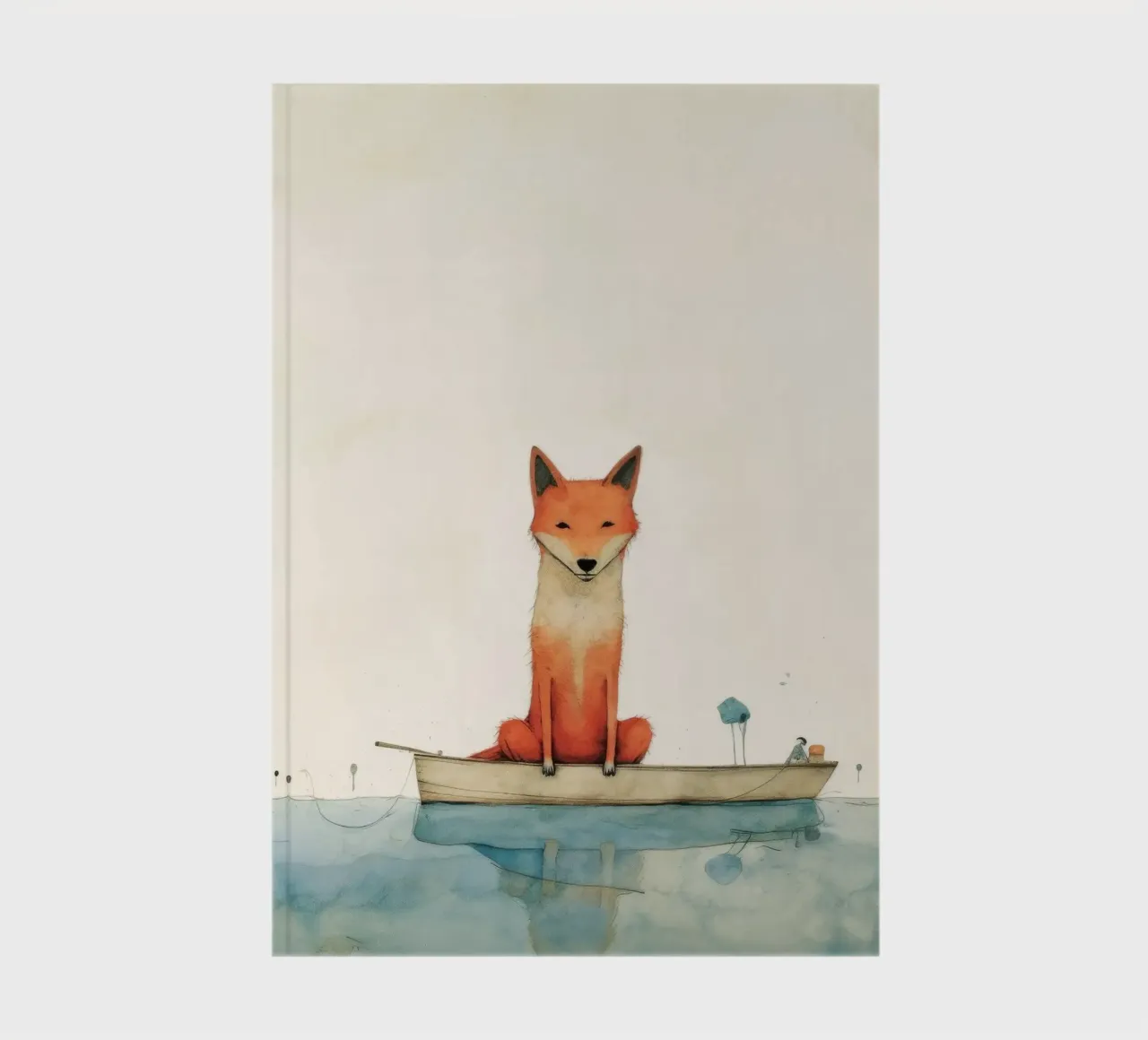 Minimal Dingo 3 notebook by Minimal Animal Art