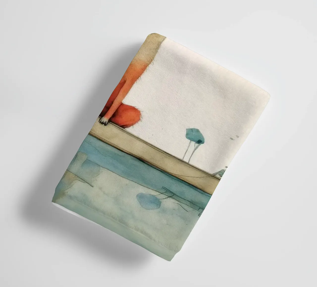 Minimal Dingo 3 asciugamano da bagno da Minimal Animal Art