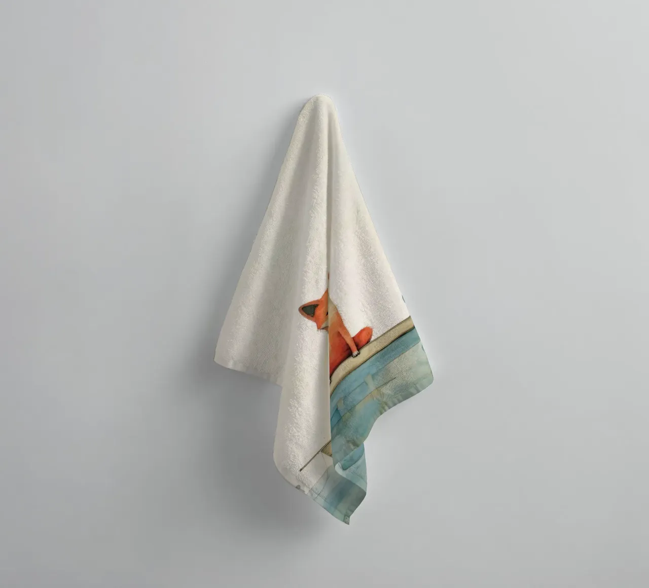 Minimal Dingo 3 asciugamano da bagno da Minimal Animal Art