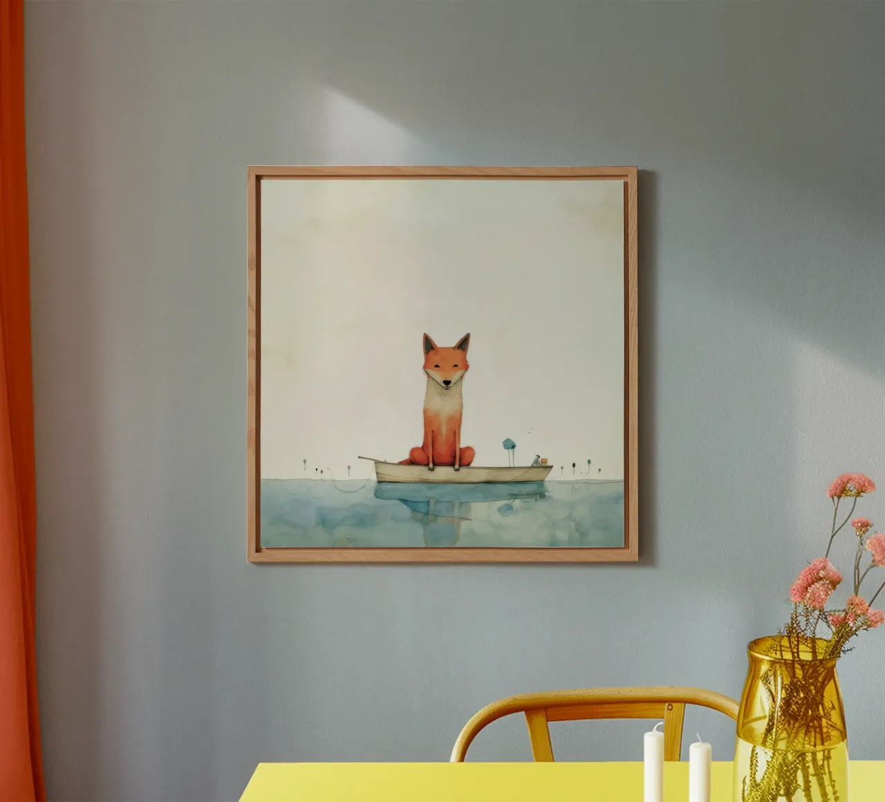 Minimal Dingo 3 alluminio dibond da Minimal Animal Art