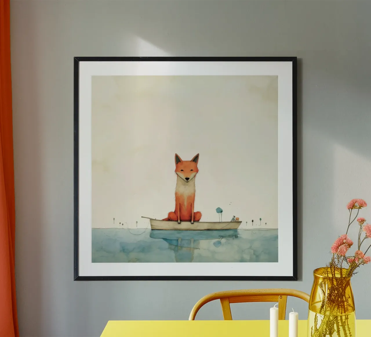 Minimal Dingo 3 carta hahnemühle da Minimal Animal Art
