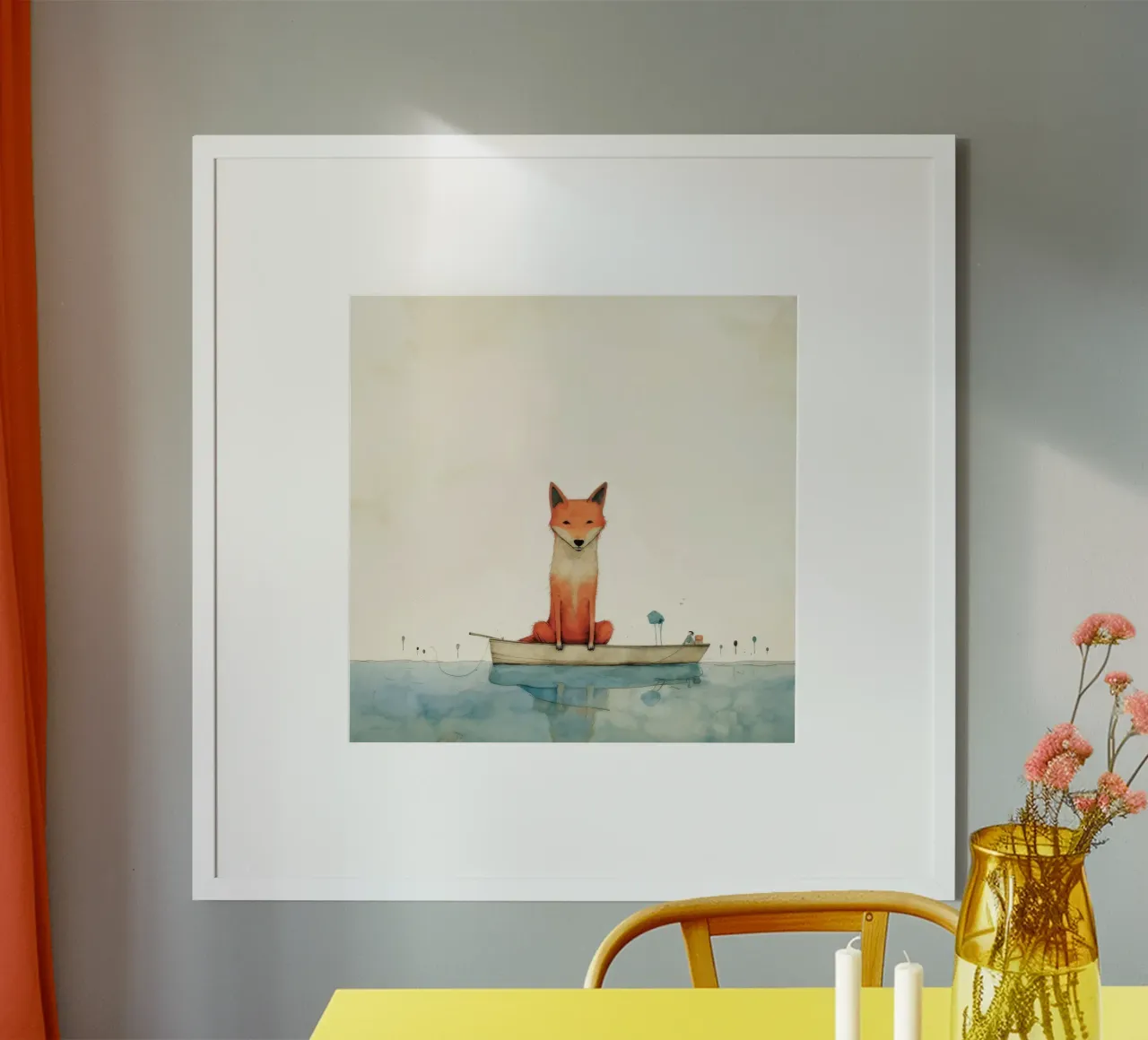 Minimal Dingo 3 poster da Minimal Animal Art