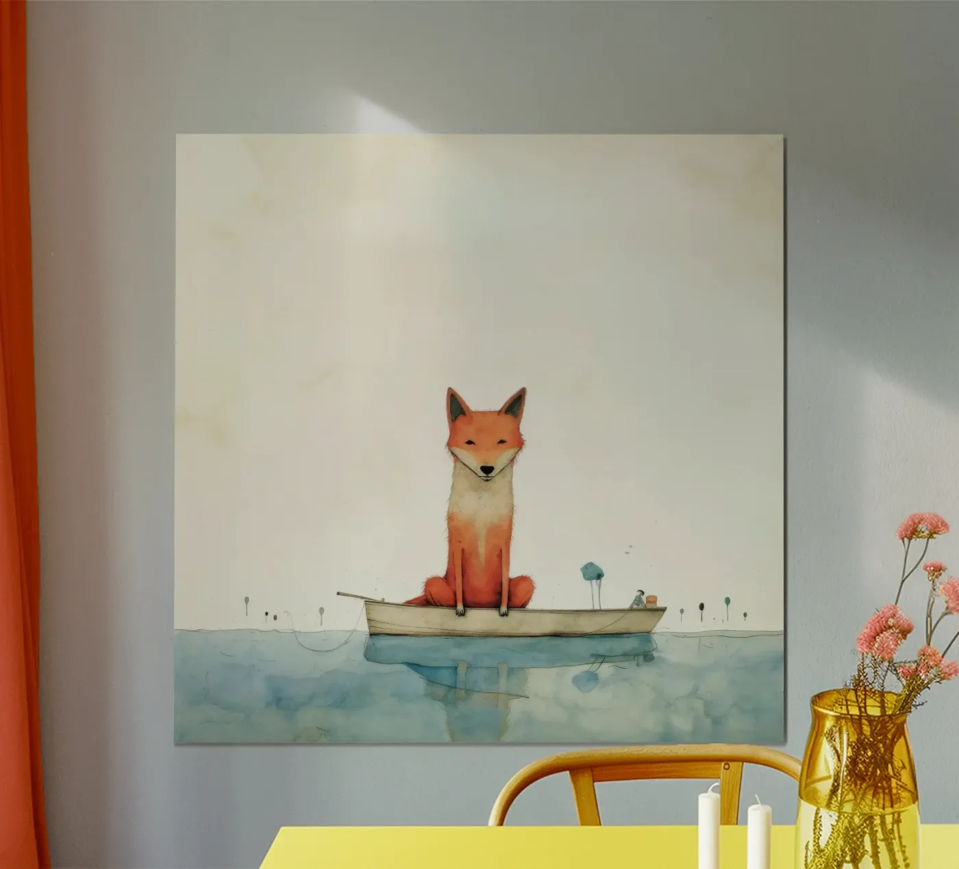Minimal Dingo poster da Minimal Animal Art