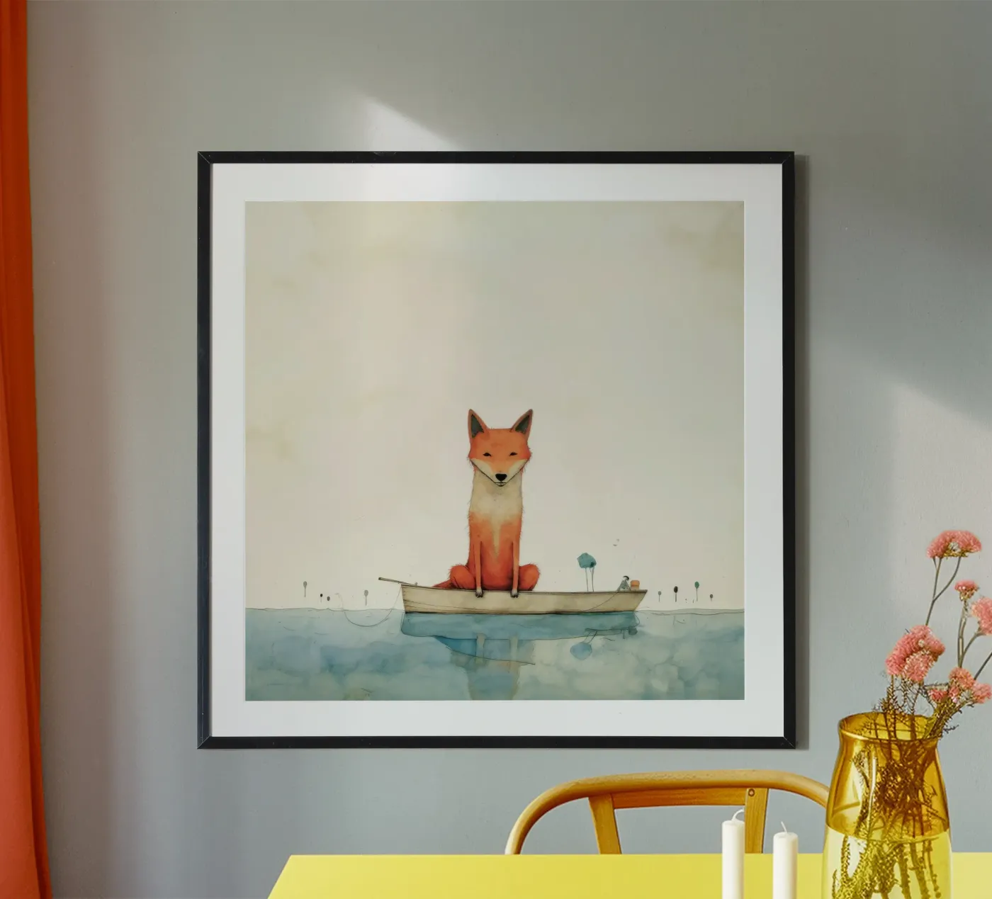 Minimal Dingo poster da Minimal Animal Art